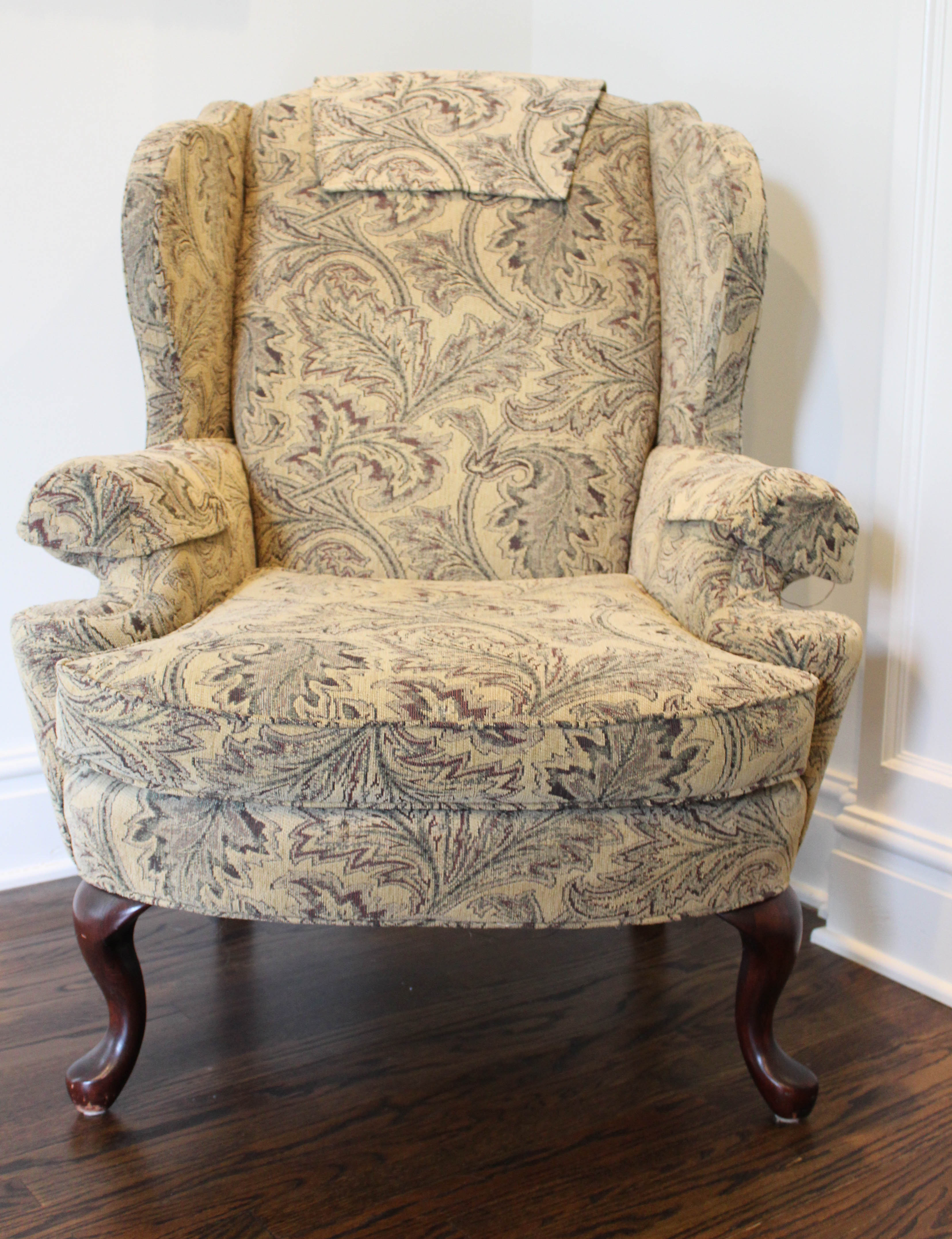 Contemporary Upholstered Wingback Chair from Norwalk