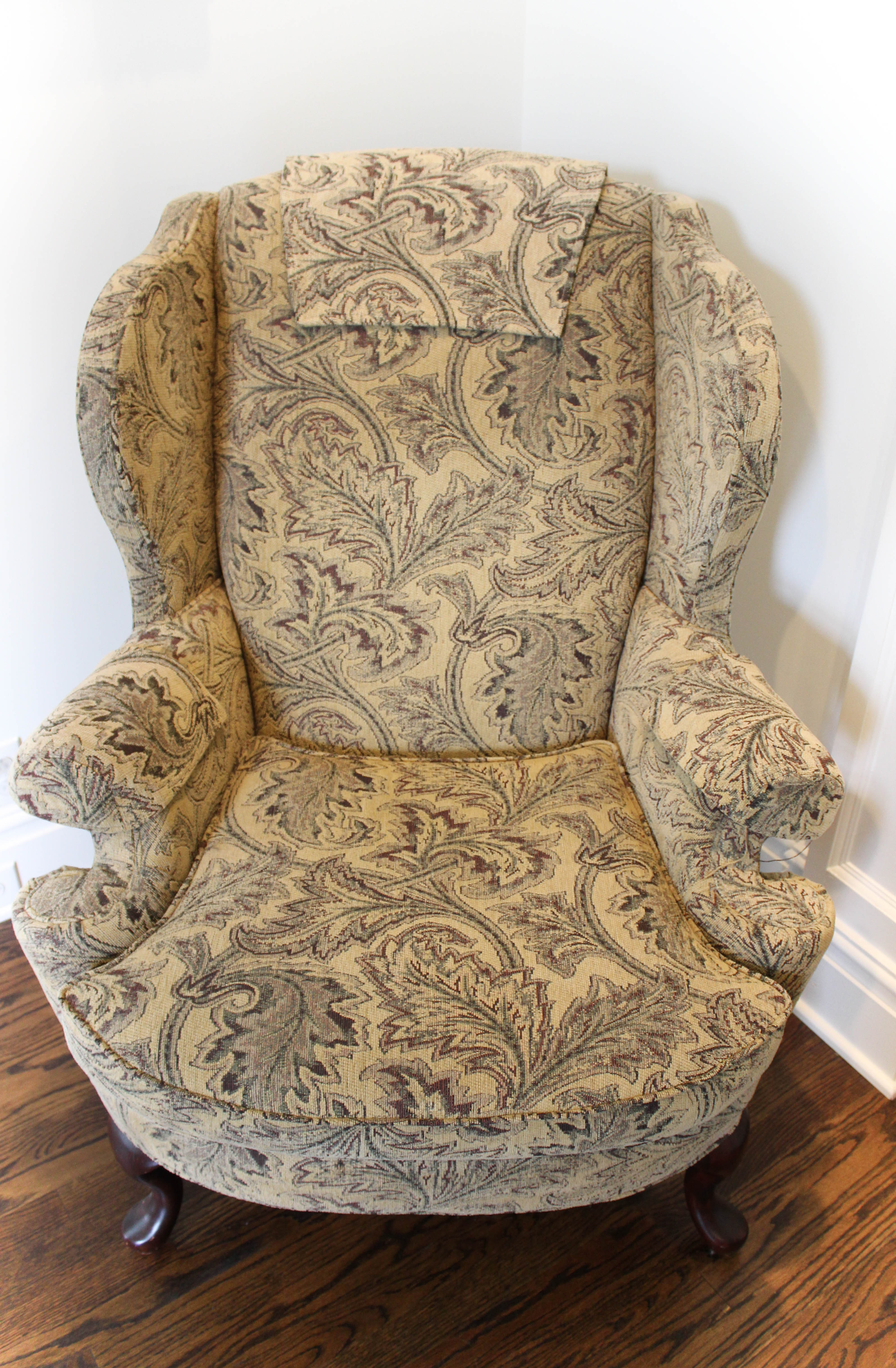 Contemporary Upholstered Wingback Chair from Norwalk