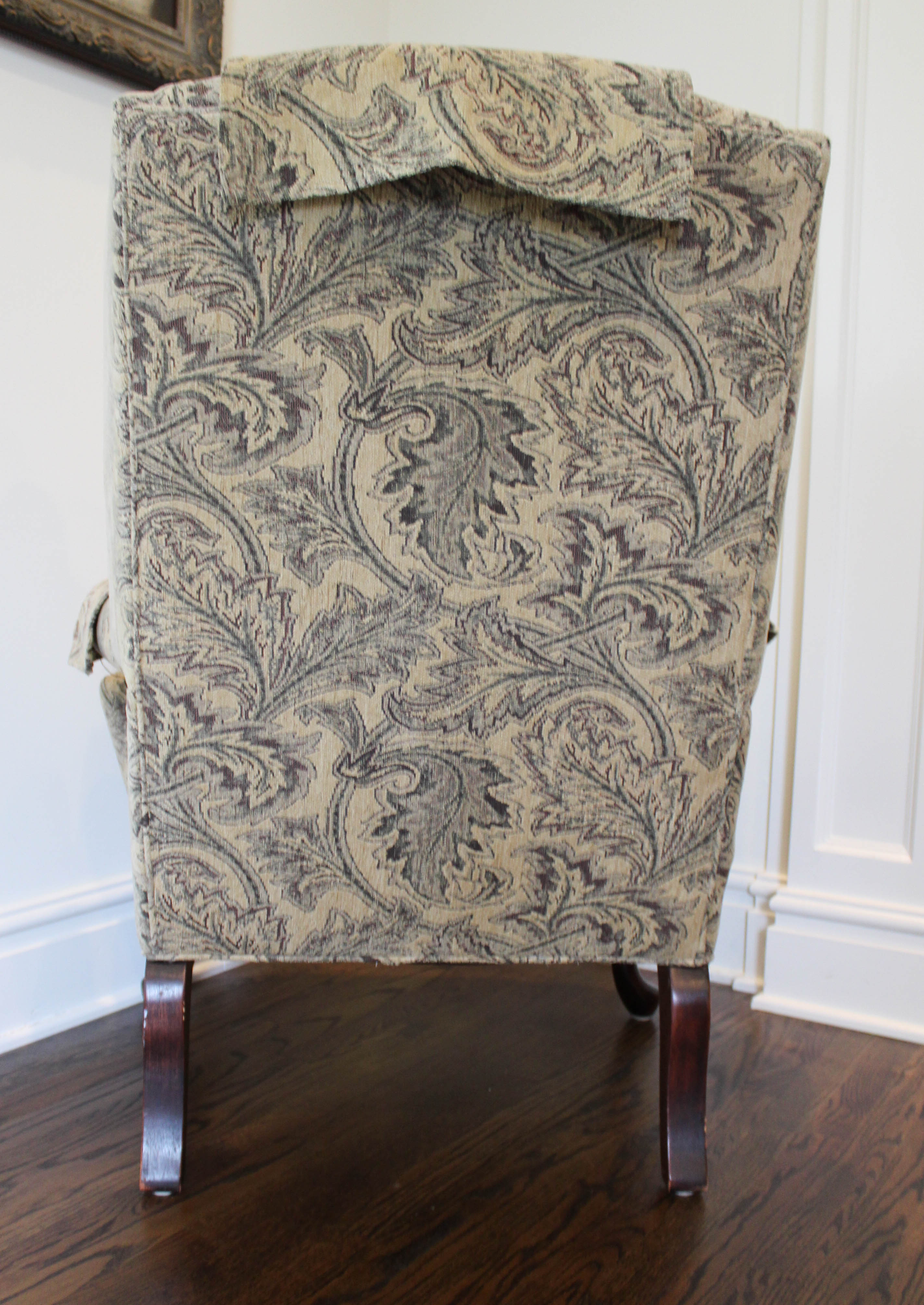 Contemporary Upholstered Wingback Chair from Norwalk