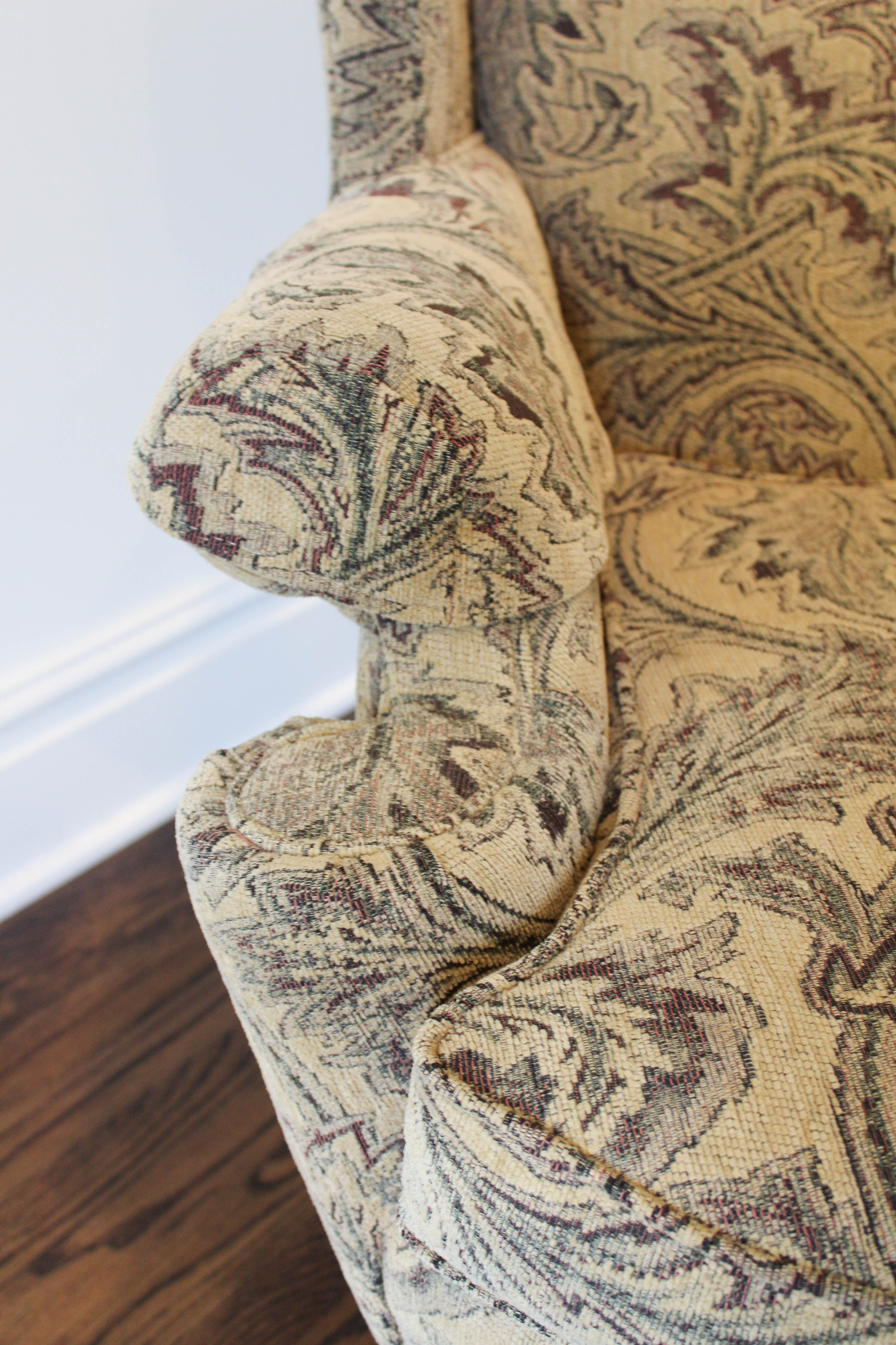 Contemporary Upholstered Wingback Chair from Norwalk