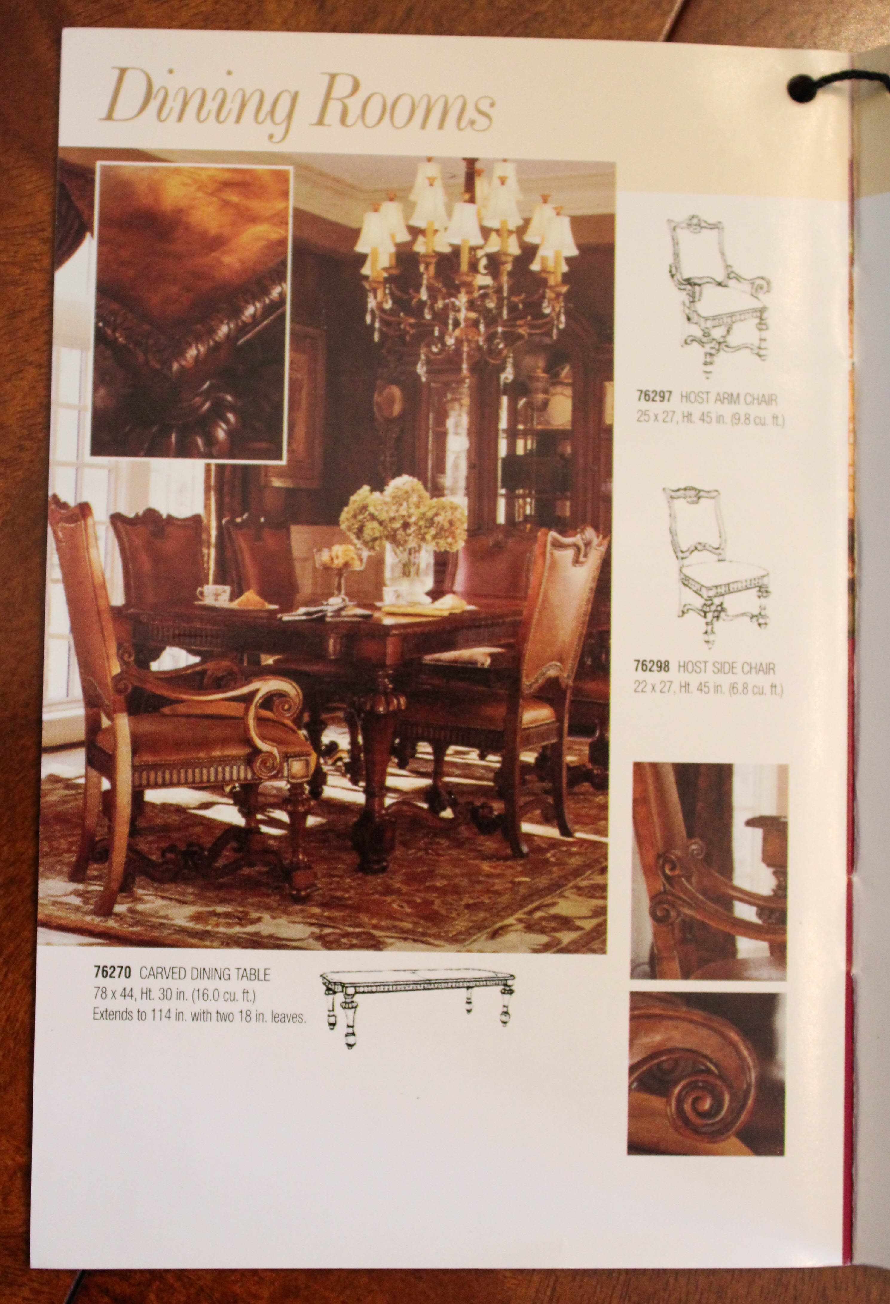 Louis XIV Style Walnut Table from Biltmore Estate's "Chateau Collection"