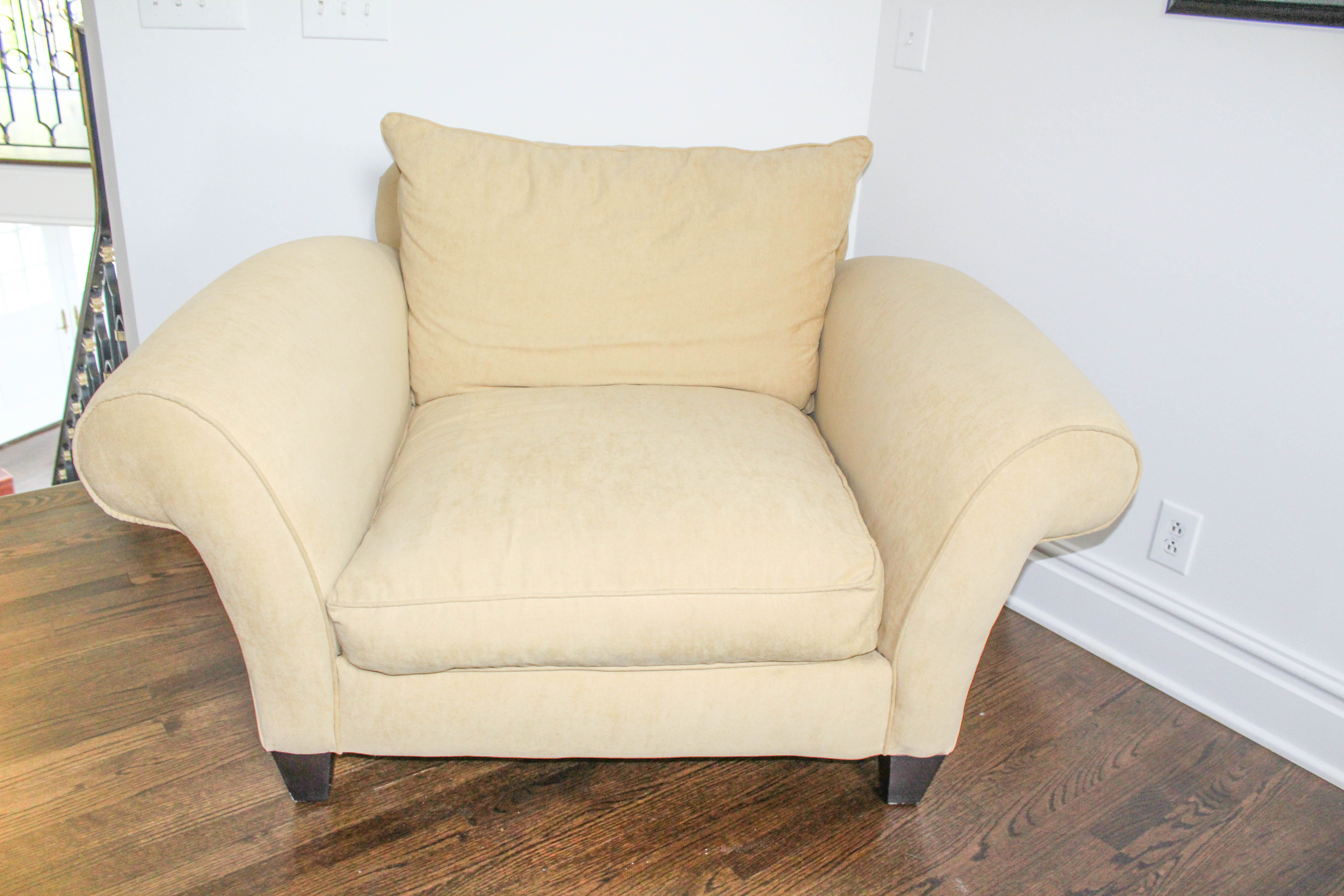 Upholstered Armchair and Ottoman by Storehouse