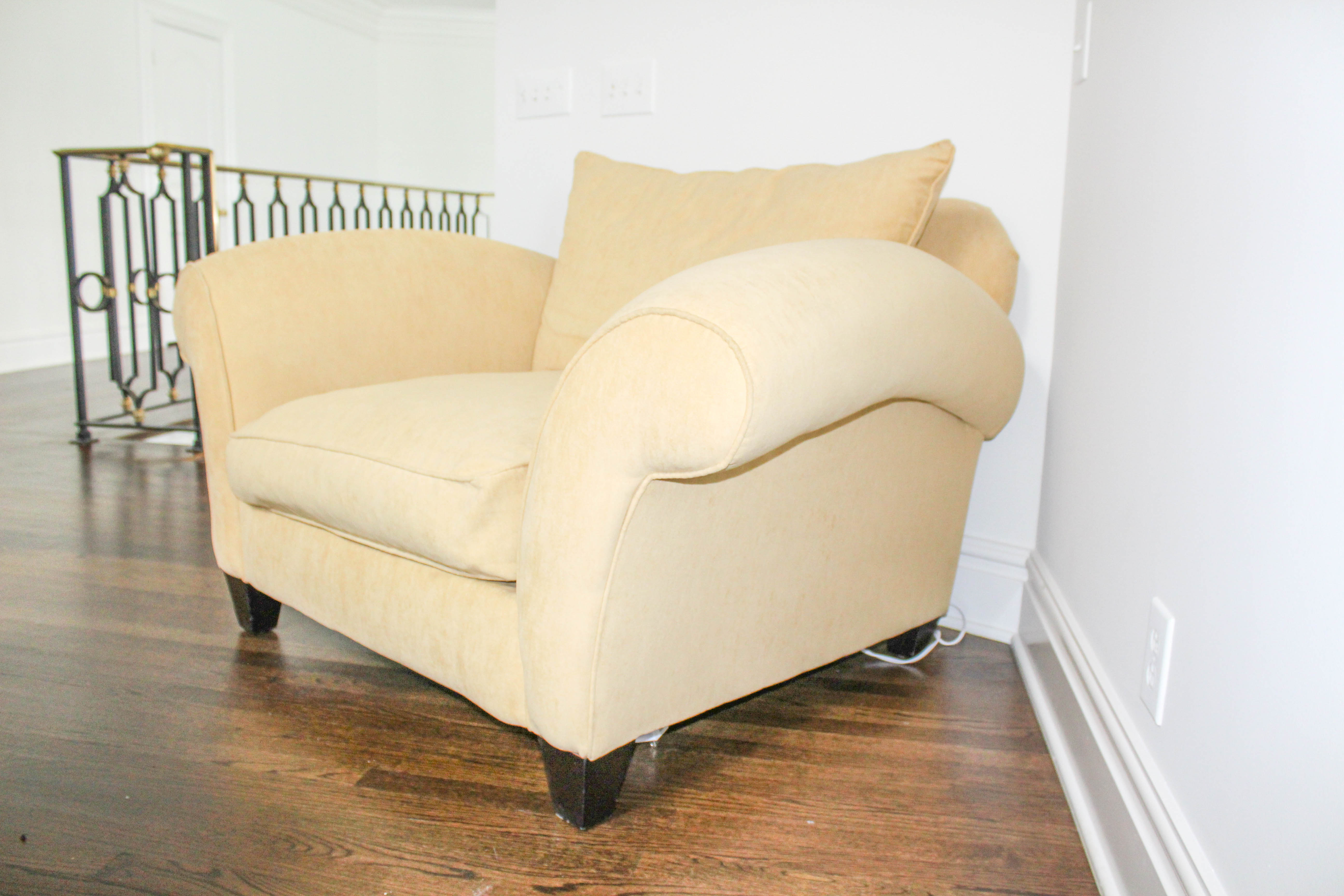 Upholstered Armchair and Ottoman by Storehouse