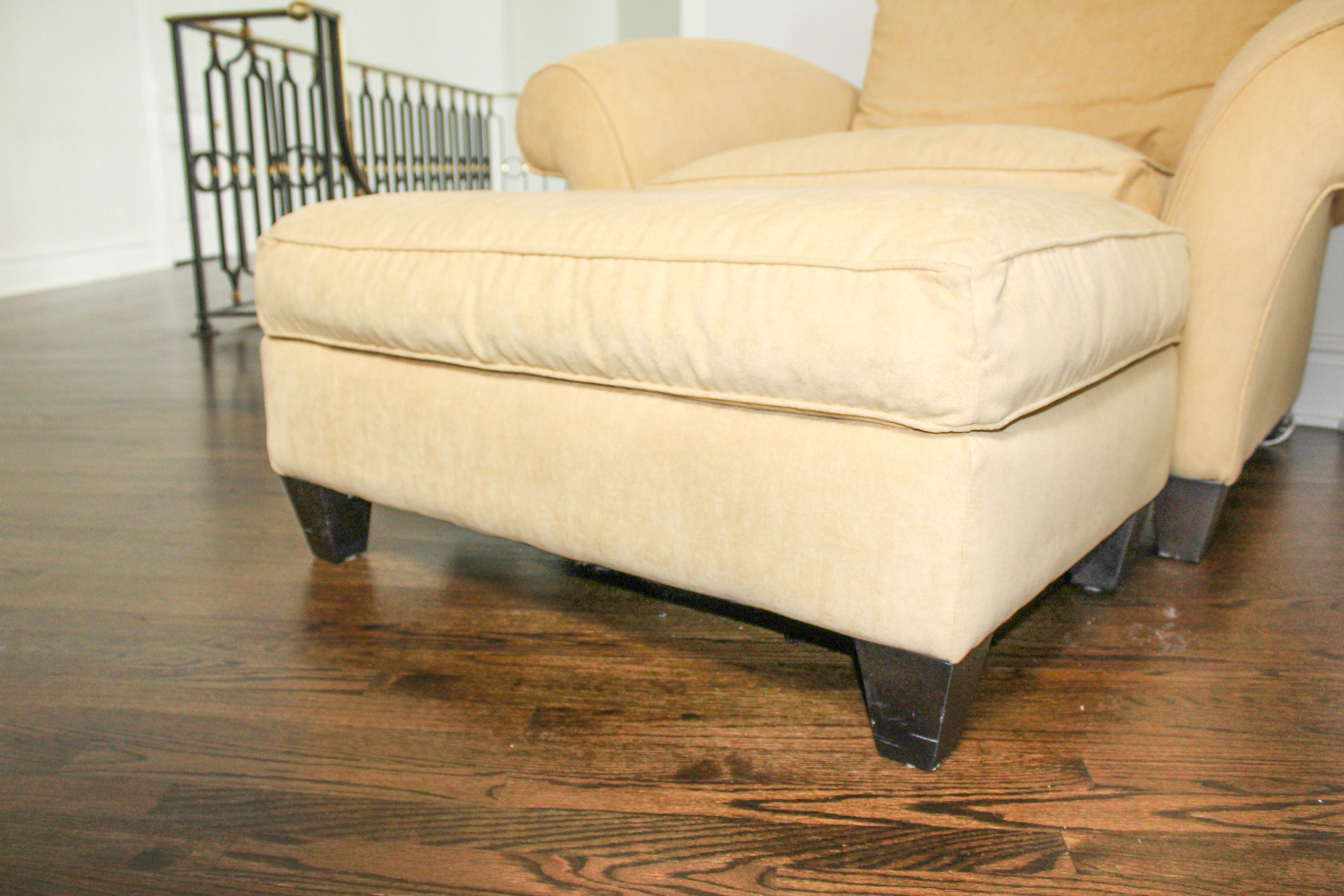 Upholstered Armchair and Ottoman by Storehouse