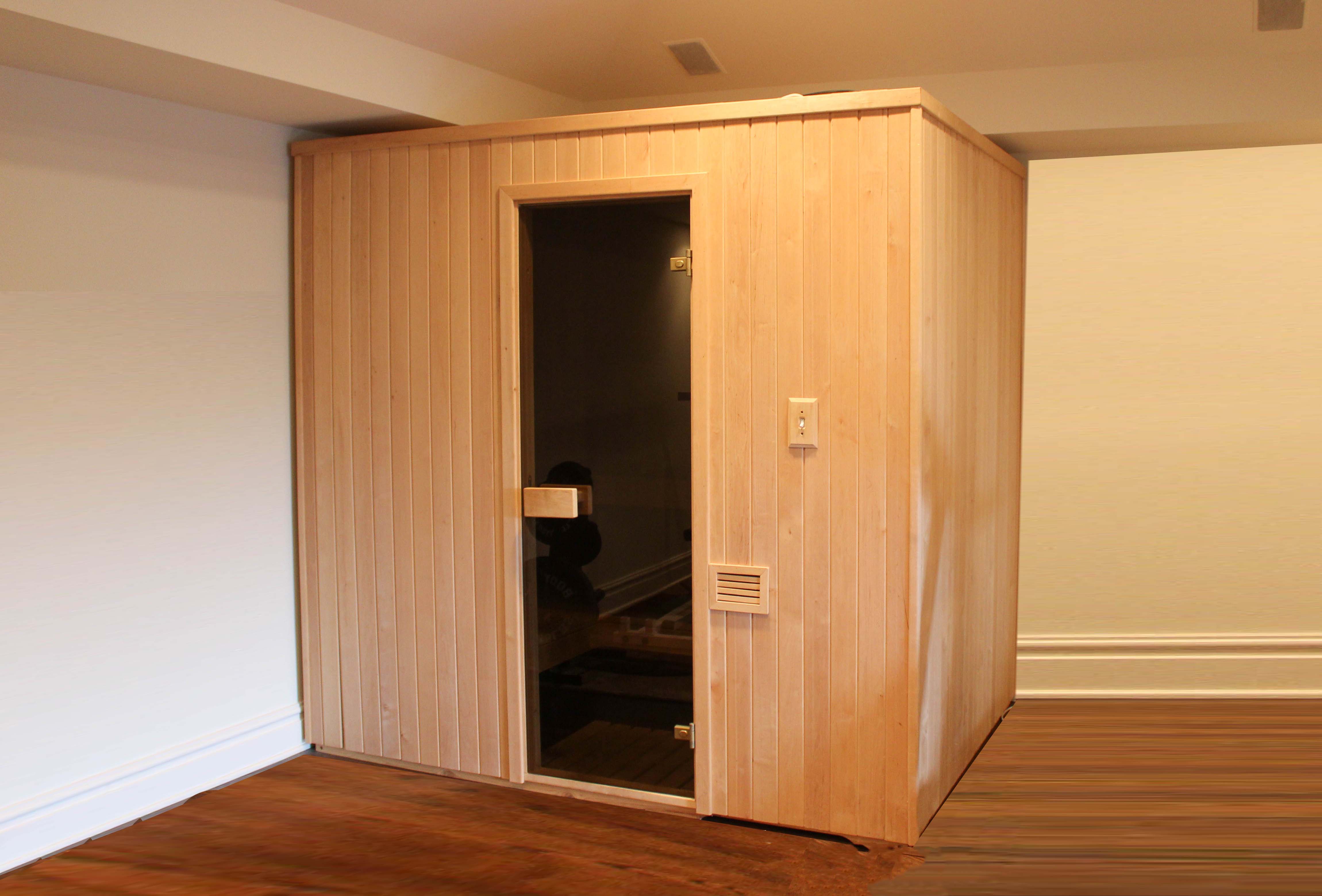 In-Home Sauna with Tylö Electric Heater