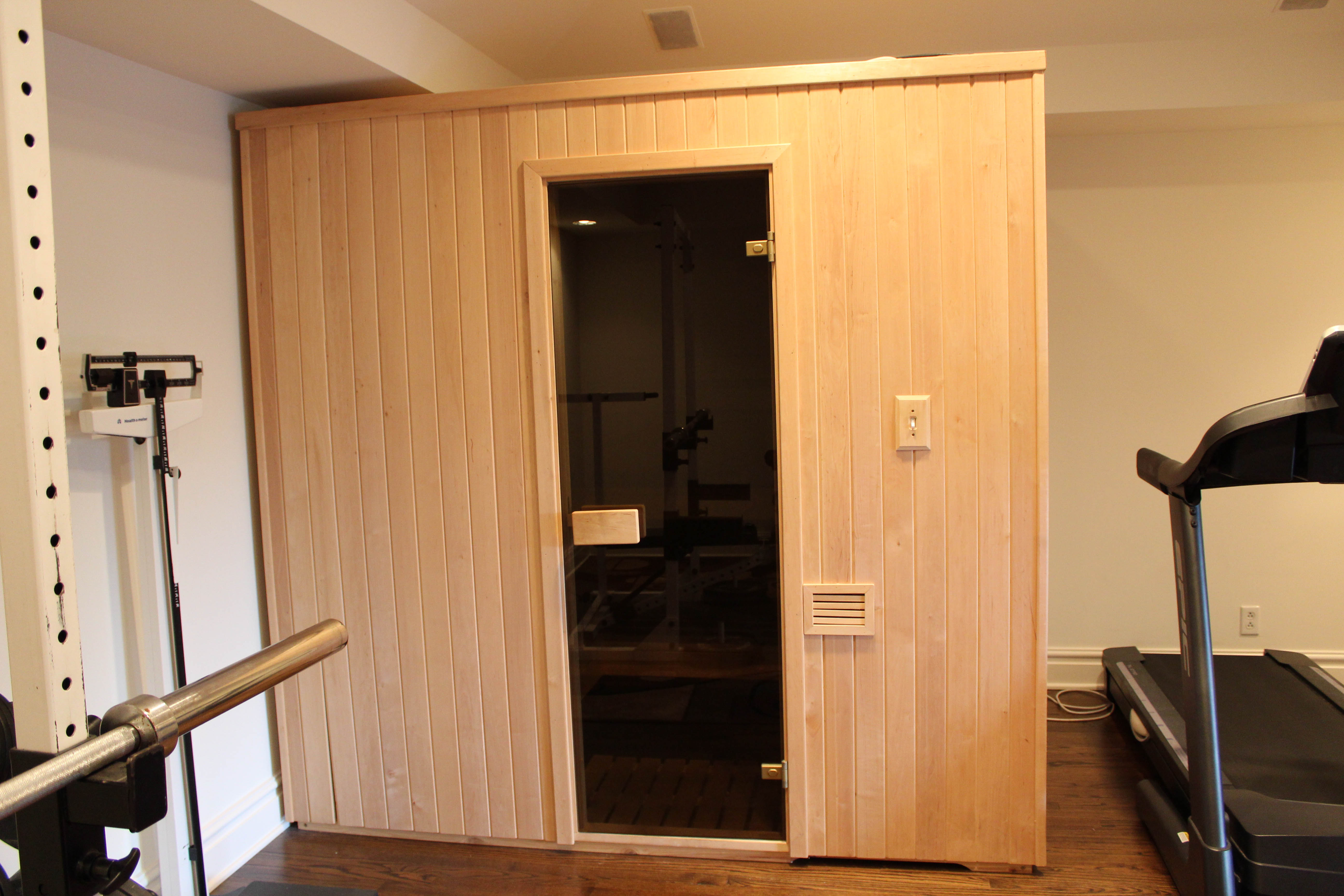 In-Home Sauna with Tylö Electric Heater