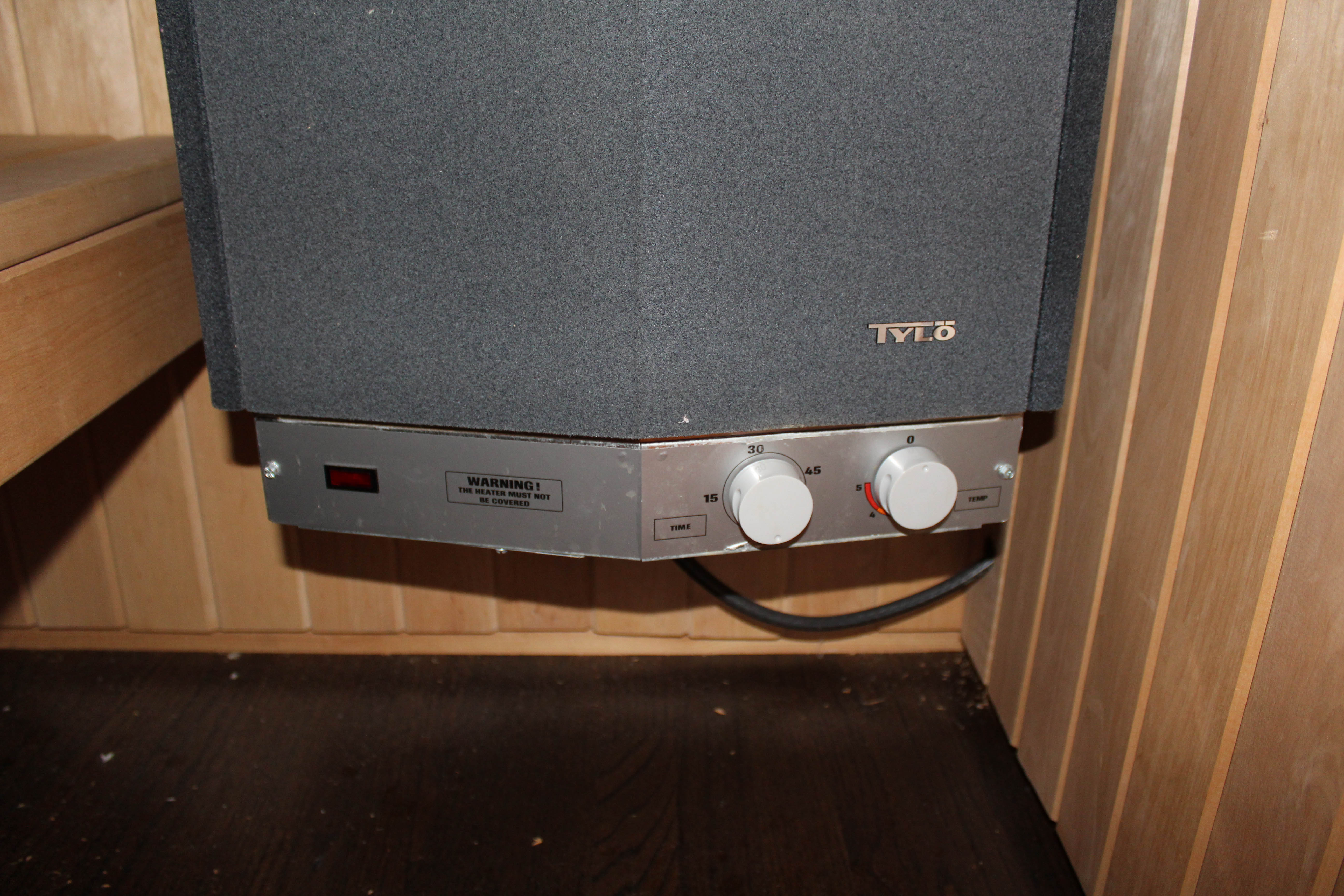 In-Home Sauna with Tylö Electric Heater