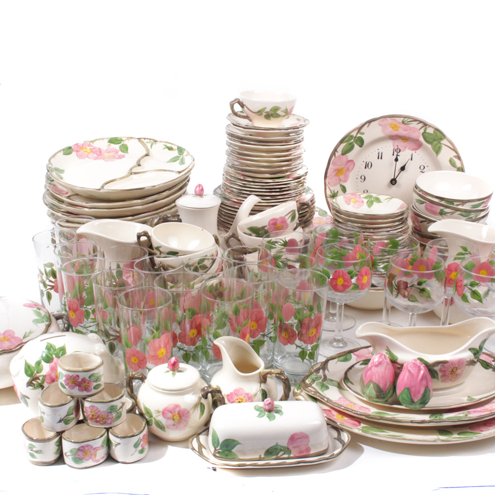Enormous Franciscan "Desert Rose" Dinnerware Collection