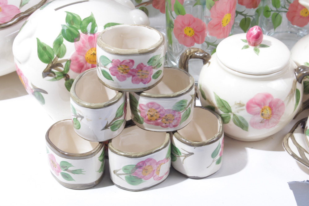 Enormous Franciscan "Desert Rose" Dinnerware Collection