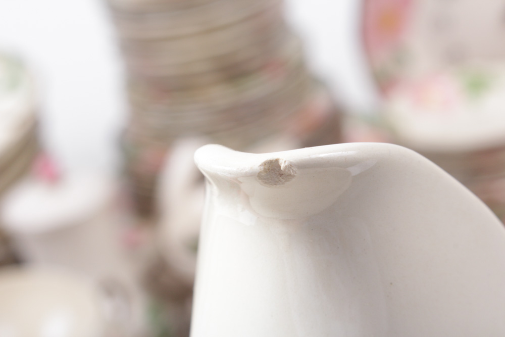 Enormous Franciscan "Desert Rose" Dinnerware Collection