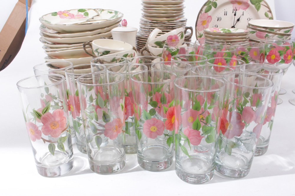 Enormous Franciscan "Desert Rose" Dinnerware Collection
