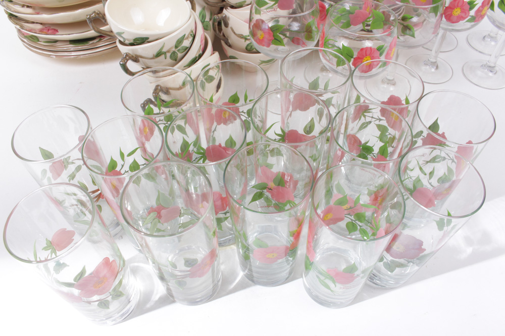 Enormous Franciscan "Desert Rose" Dinnerware Collection