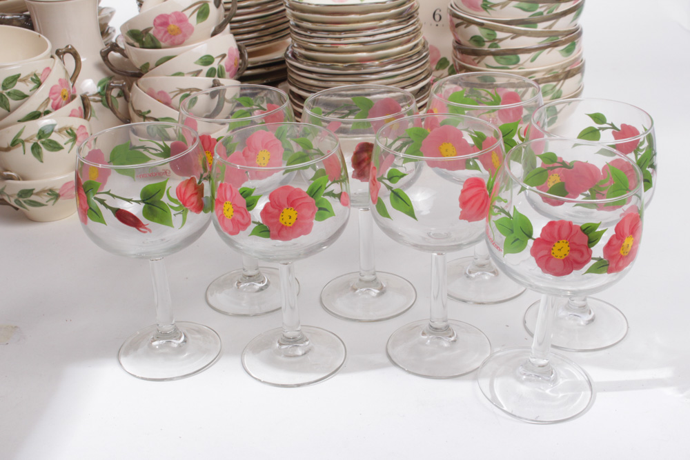 Enormous Franciscan "Desert Rose" Dinnerware Collection