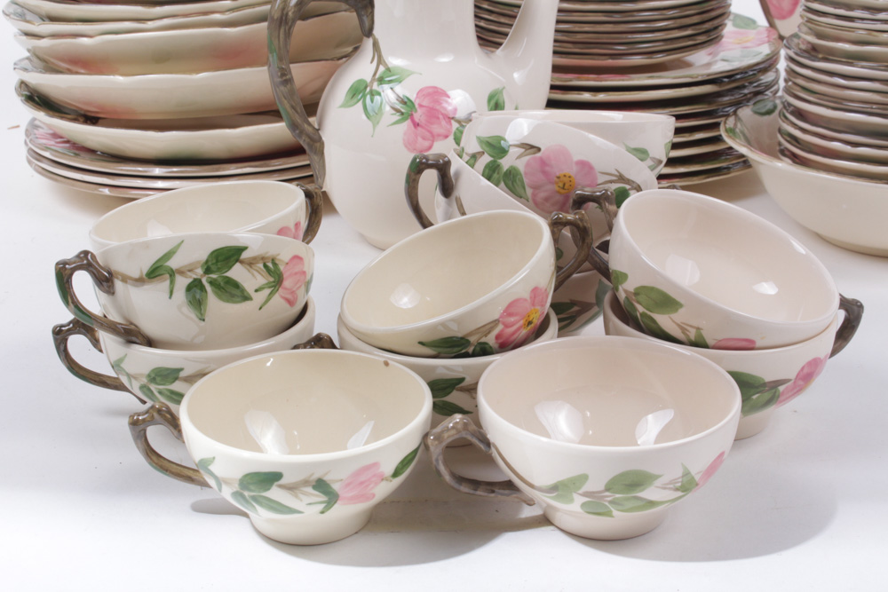 Enormous Franciscan "Desert Rose" Dinnerware Collection