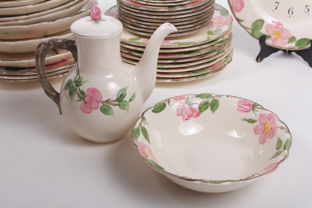 Enormous Franciscan "Desert Rose" Dinnerware Collection