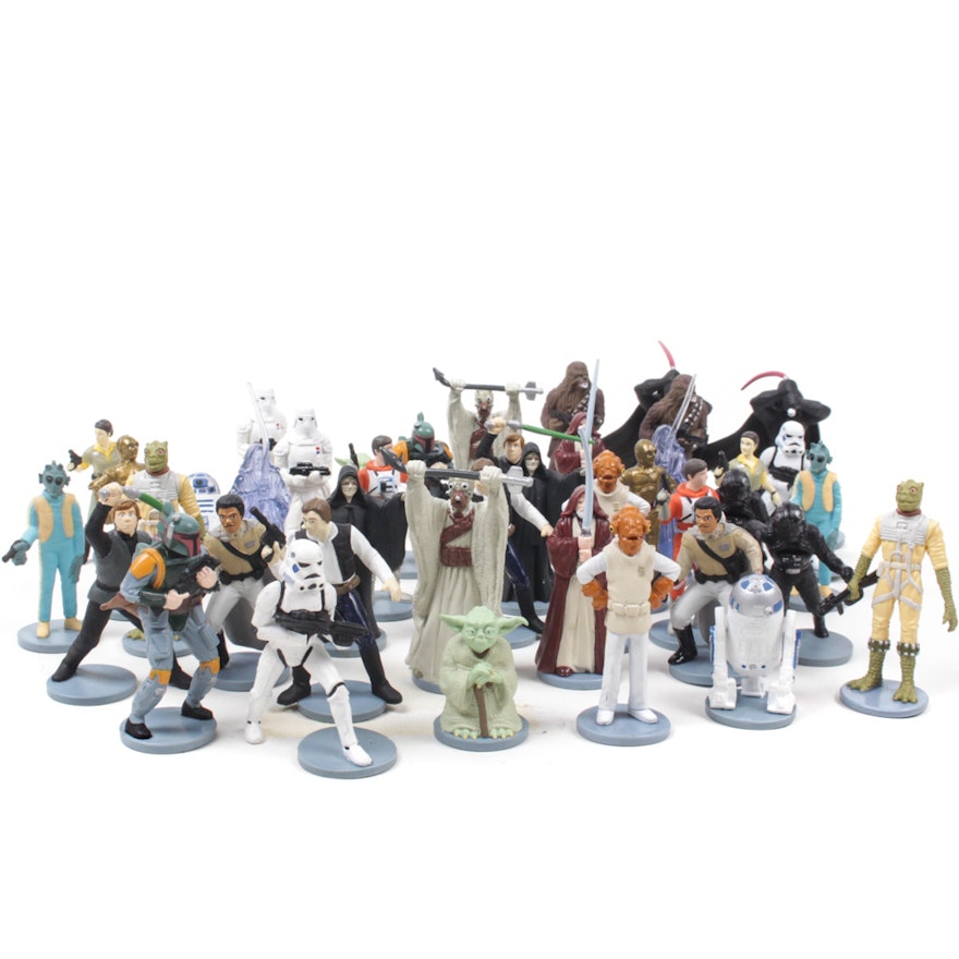 "Star Wars" Miniature Collectible Figurines Circa 1996
