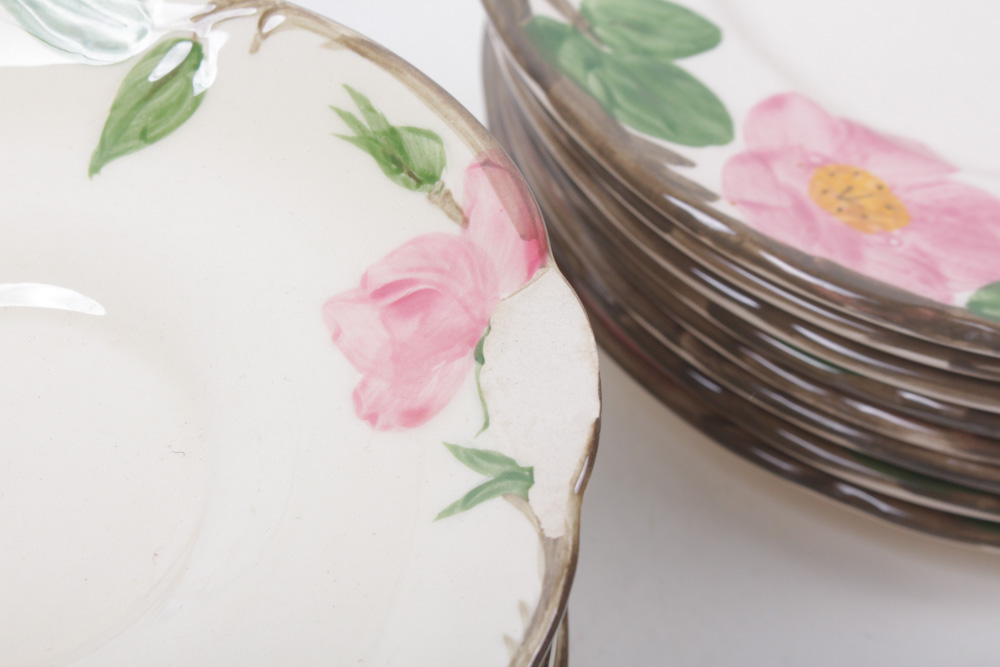 Enormous Franciscan "Desert Rose" Dinnerware Collection