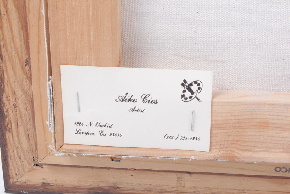 Aiko Cios Signed Oil Landscape