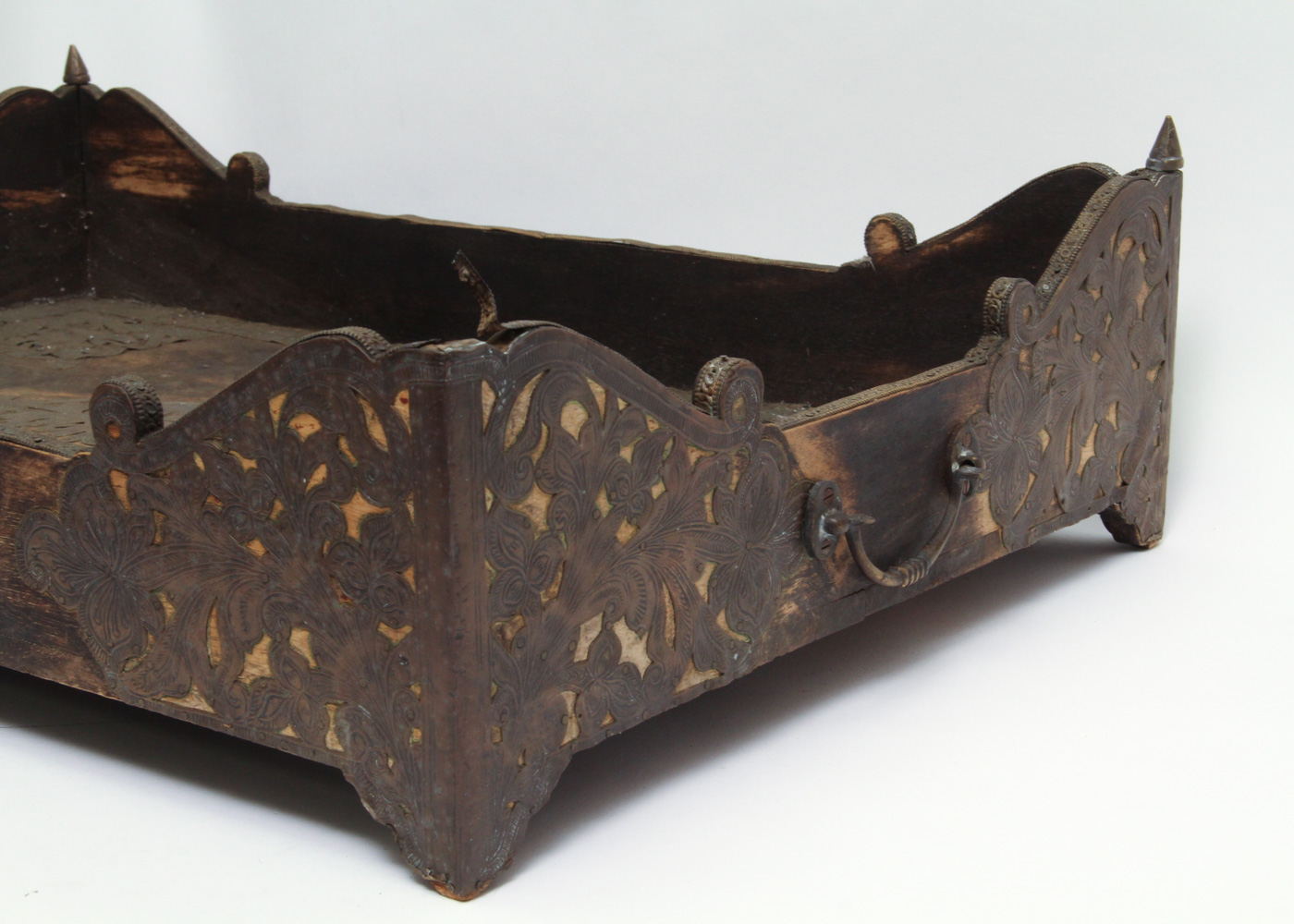 Vintage Italian Style Cherub Torchiere Table Lamp