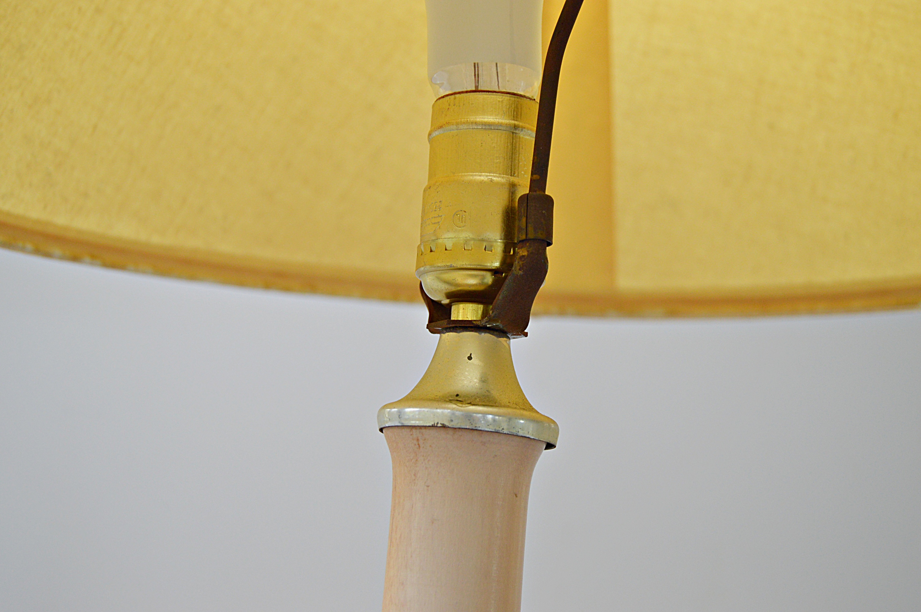 Canadian Bentwood Platform Rockers, Floor Lamp, Wicker Table