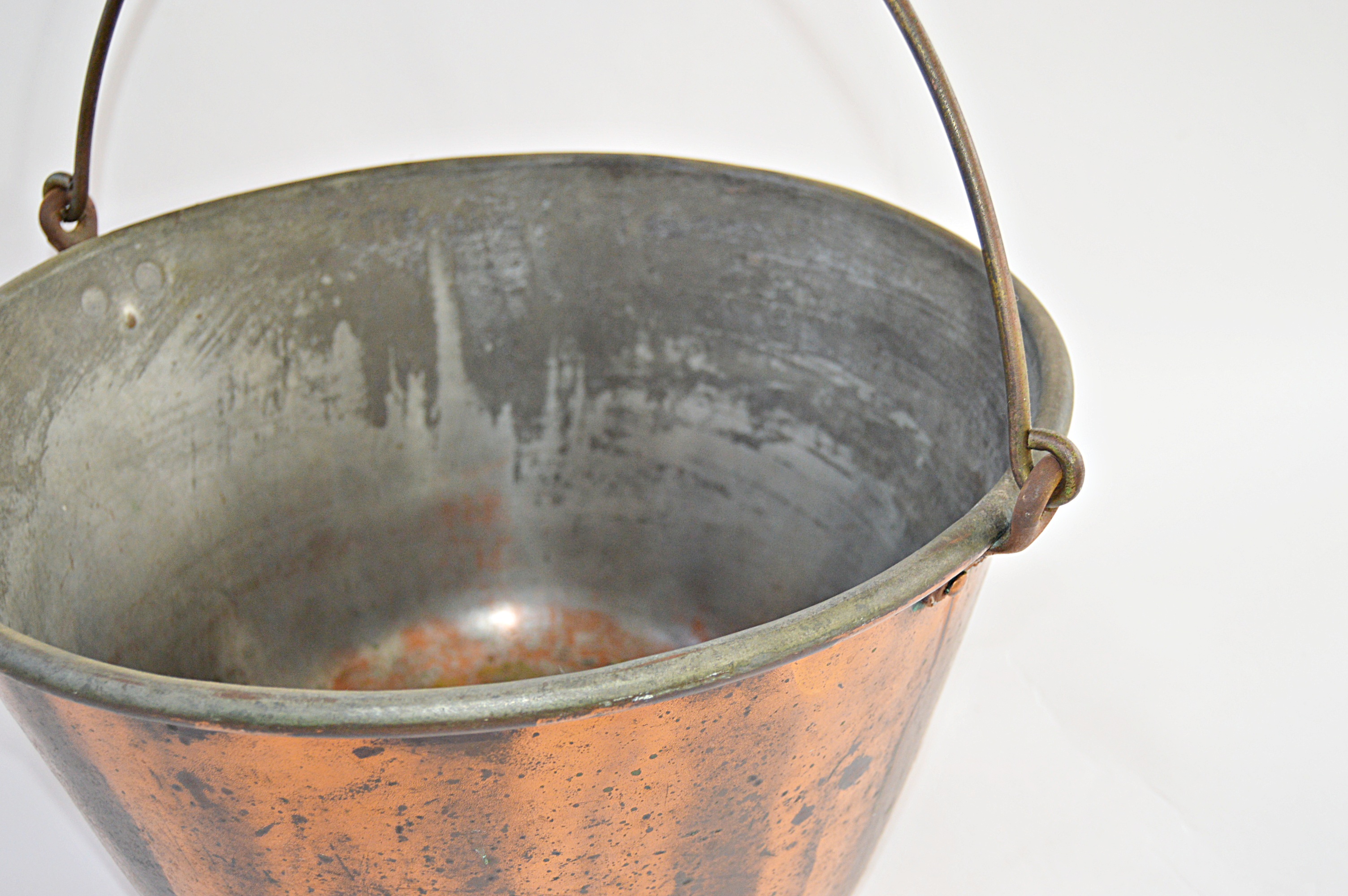 Vintage Copper Finish Bucket