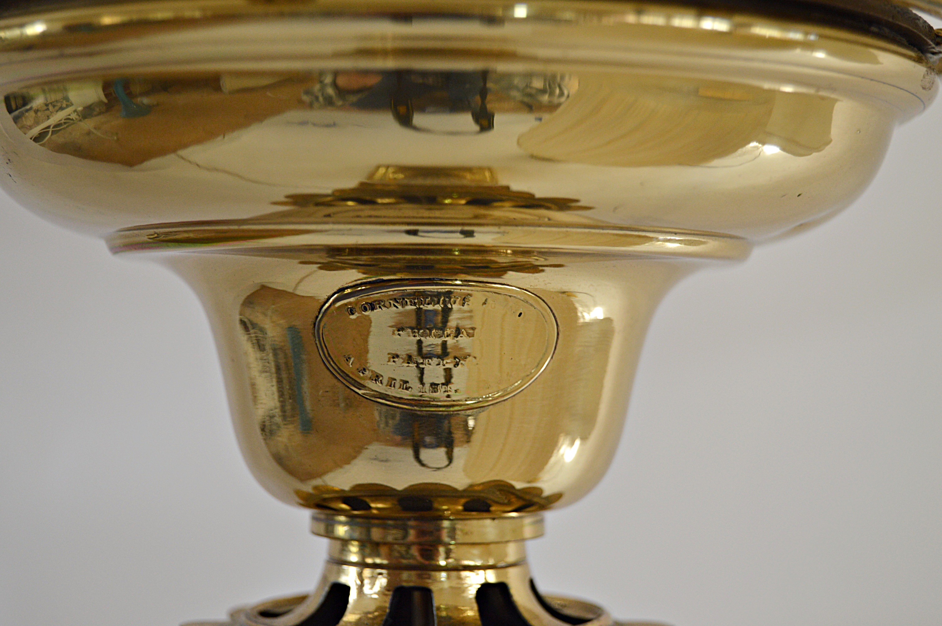 Brass and Crystal Table Lamps