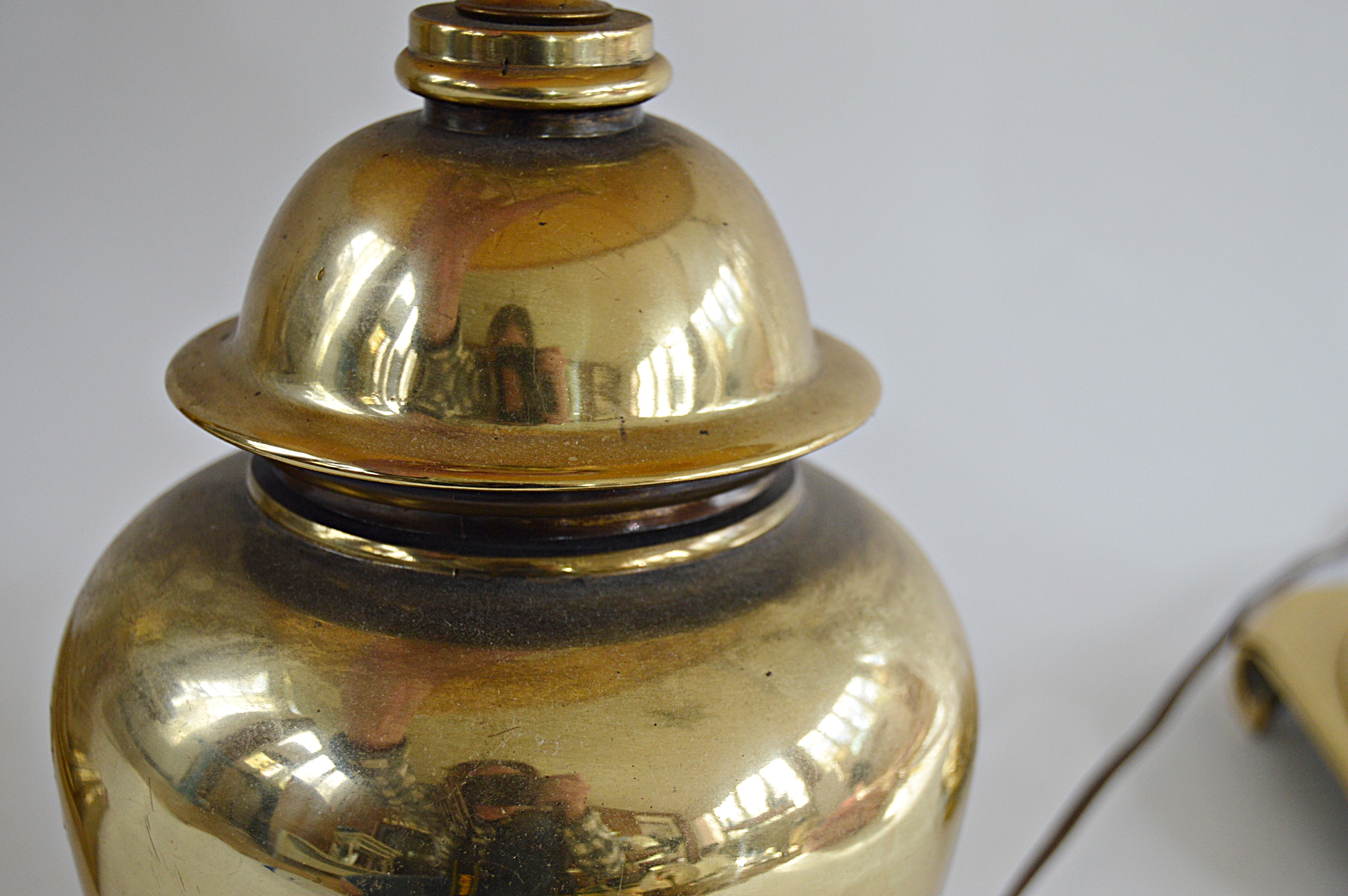 Brass and Crystal Table Lamps