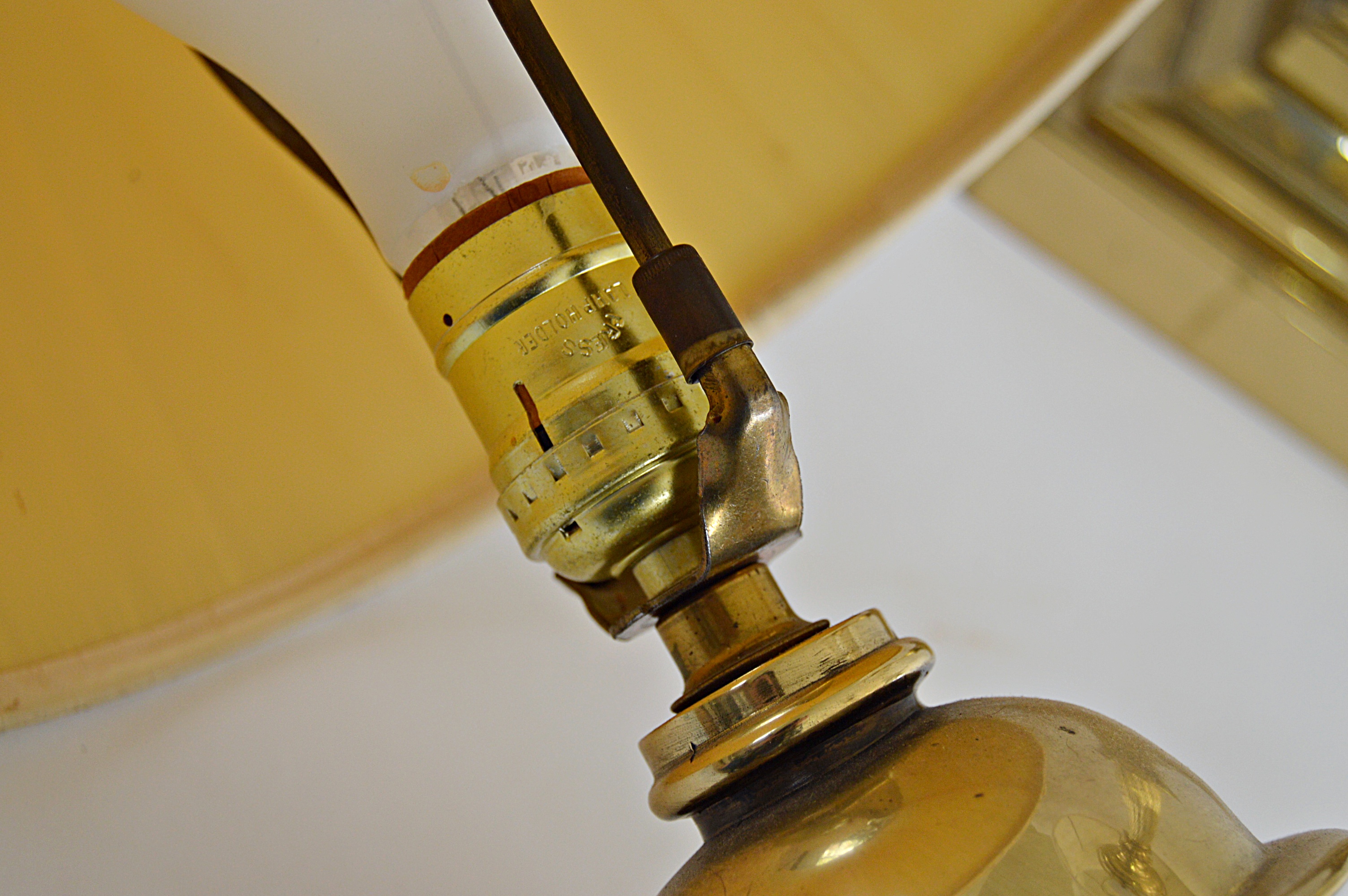 Brass and Crystal Table Lamps