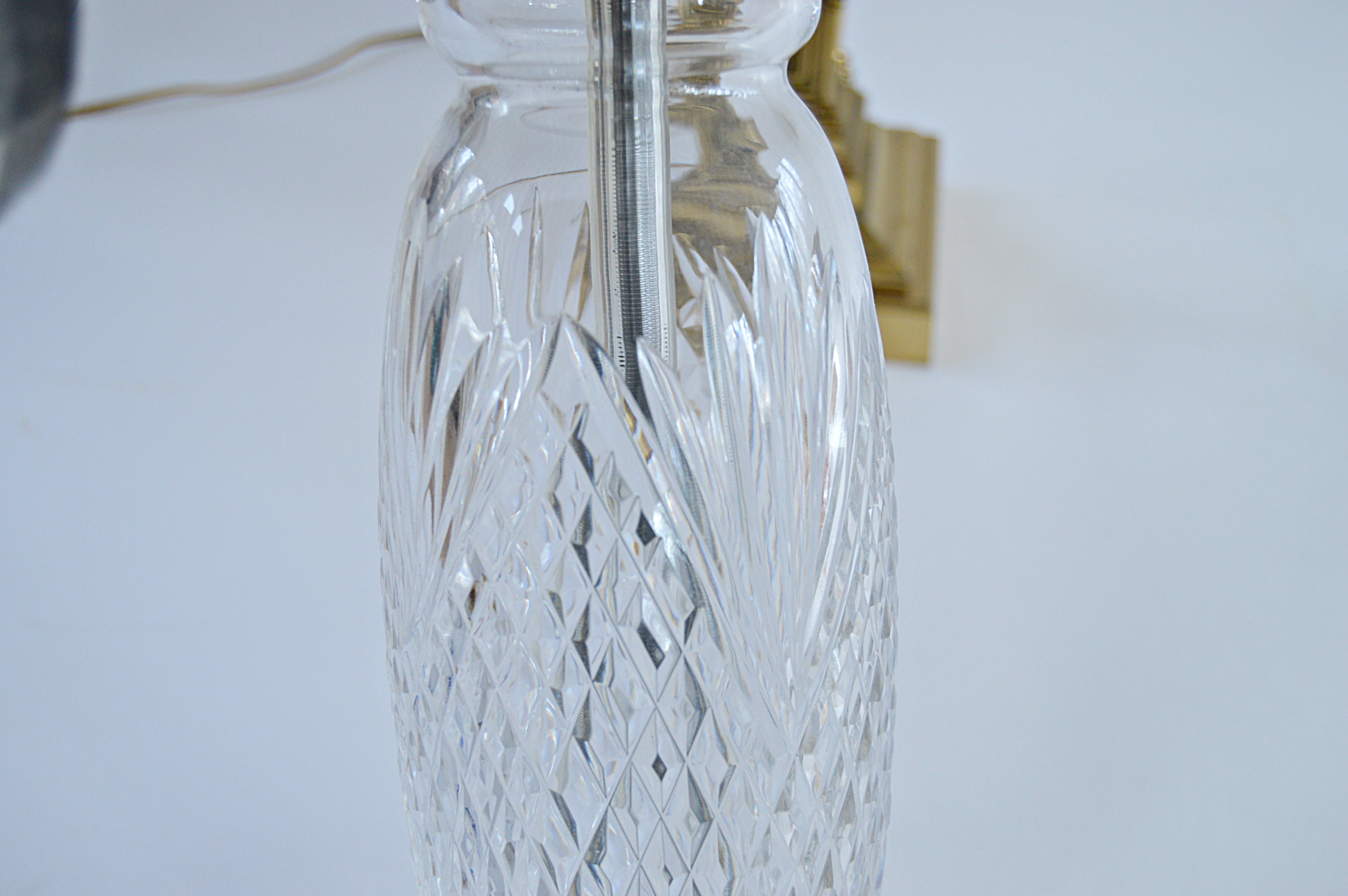 Brass and Crystal Table Lamps