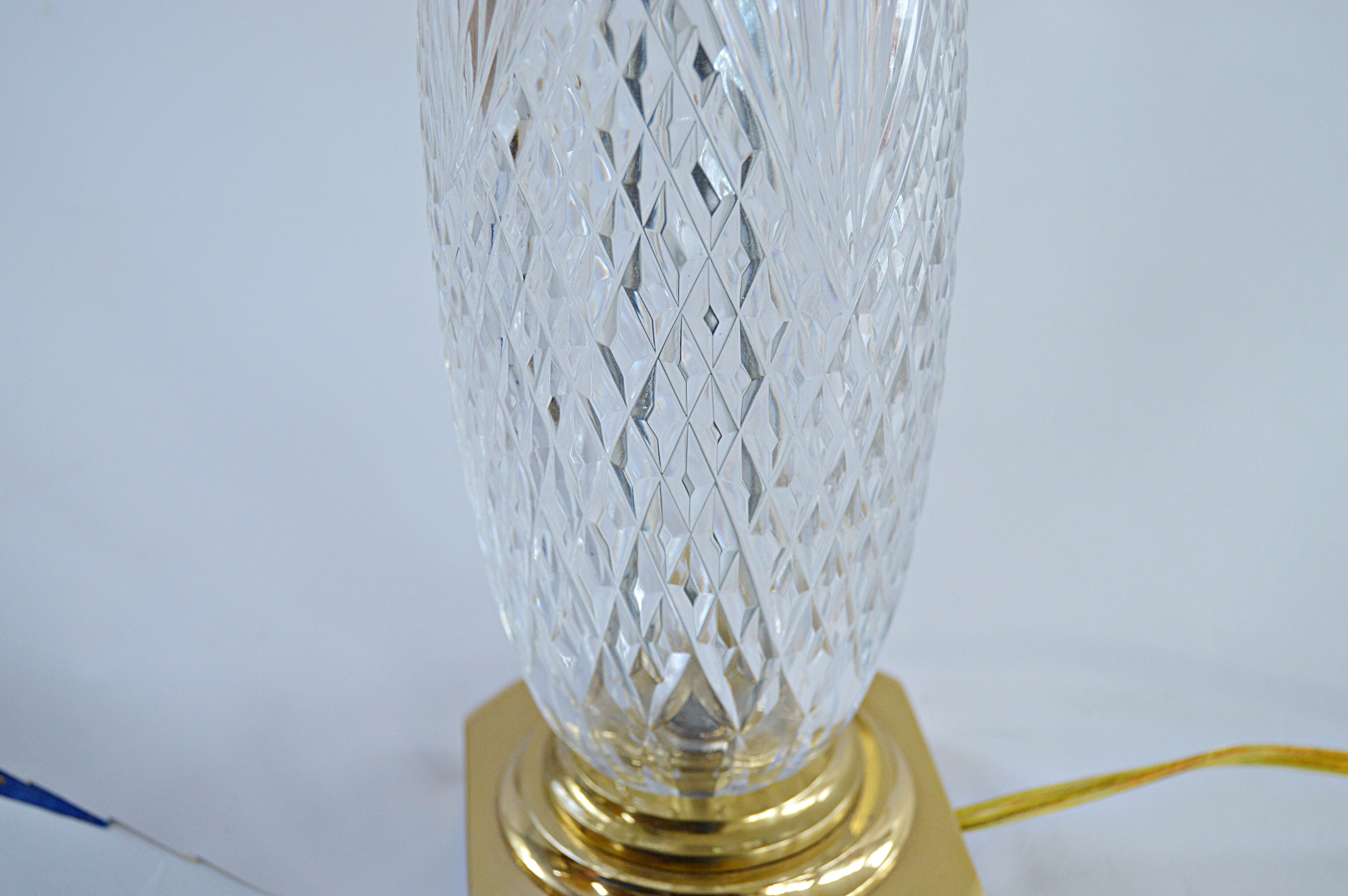 Brass and Crystal Table Lamps