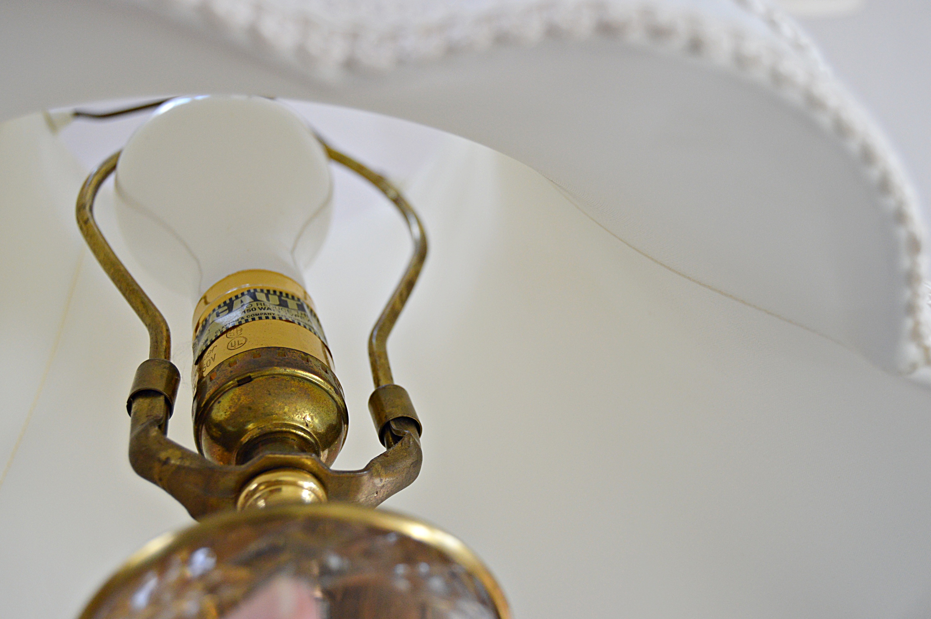 Brass and Crystal Table Lamps