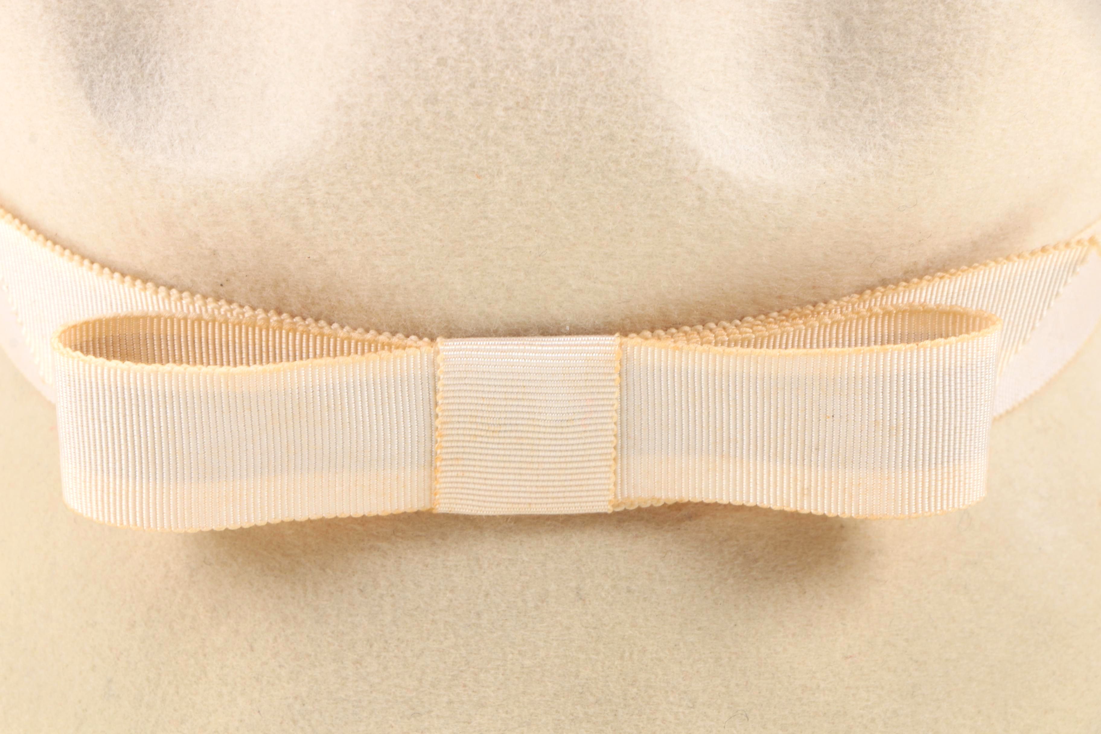 Vintage Zephyr Felted Wool Cloche