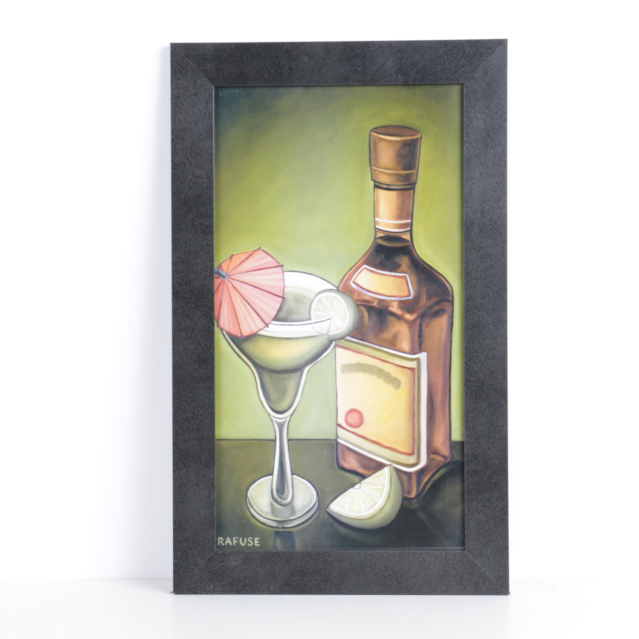 Will Rafuse Pair of Reproduction Prints "Martini" and "Lime Margarita"