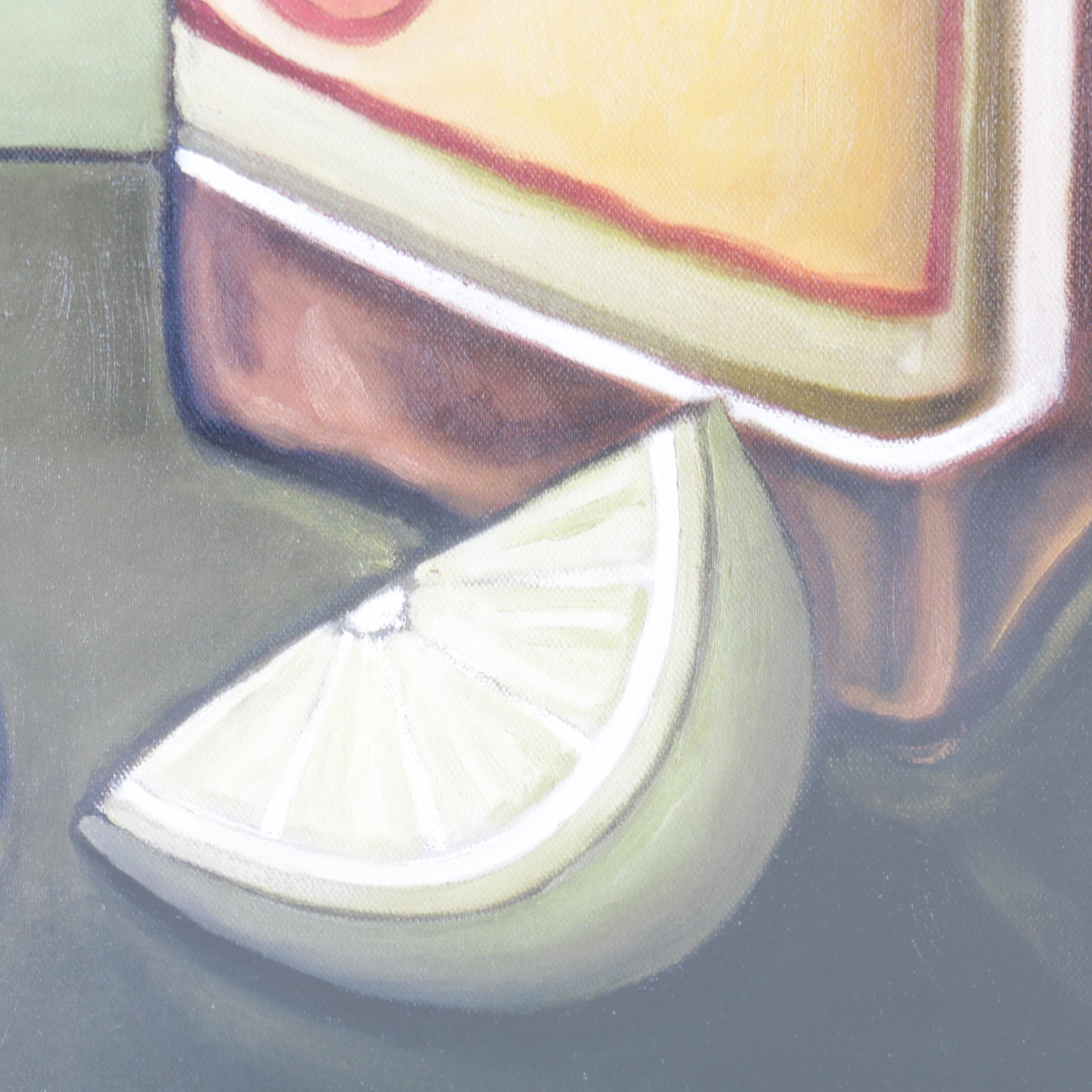 Will Rafuse Pair of Reproduction Prints "Martini" and "Lime Margarita"