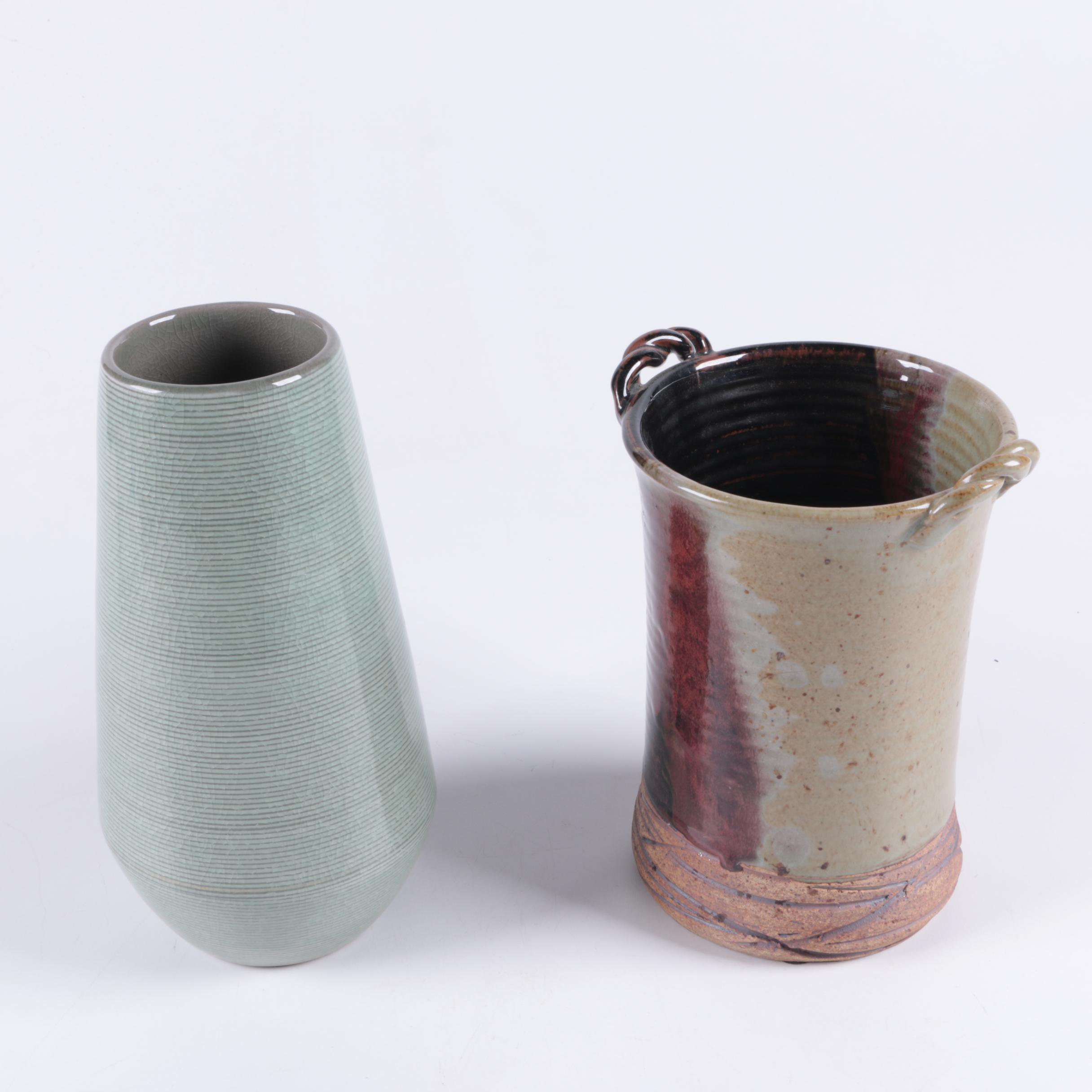 Cindy Angliss and Pottery Barn Ceramic Vases