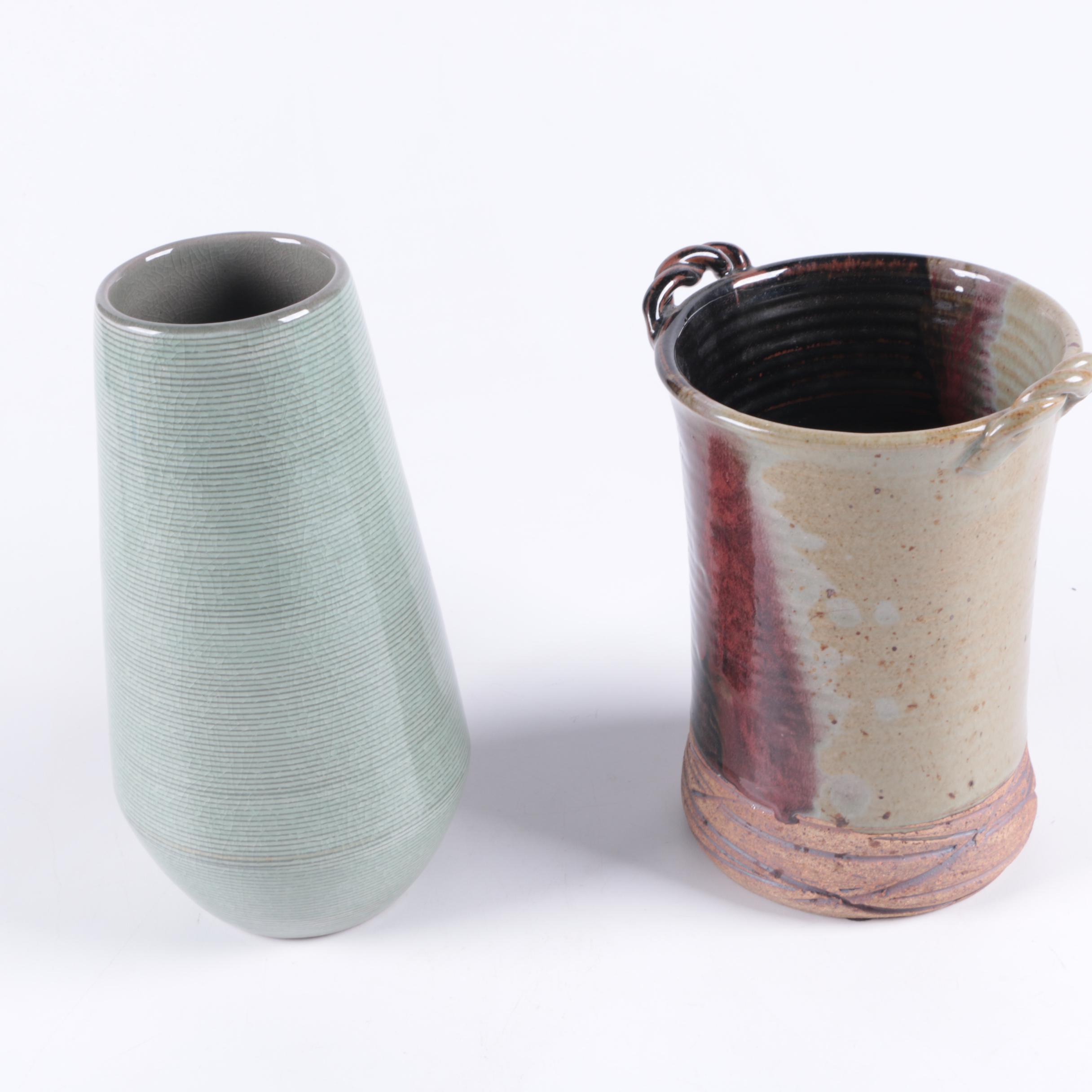 Cindy Angliss and Pottery Barn Ceramic Vases