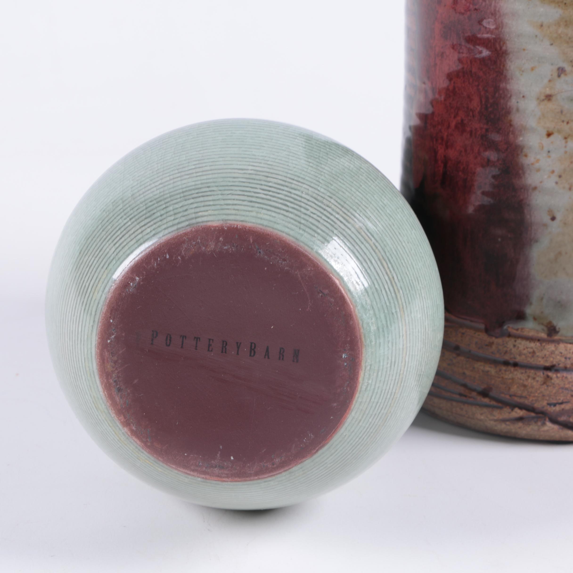 Cindy Angliss and Pottery Barn Ceramic Vases