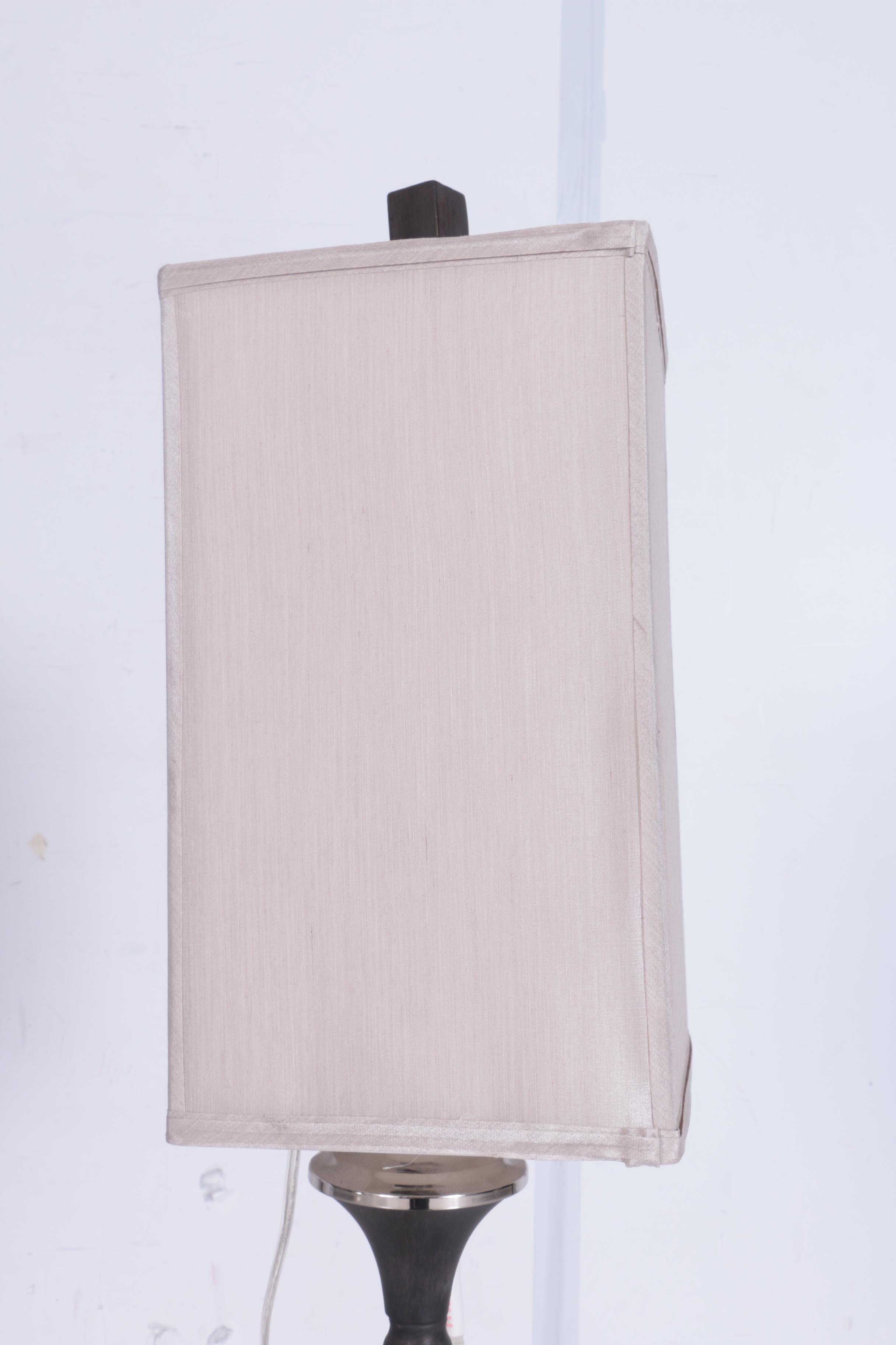 Modern Wood and Metal Table Lamp