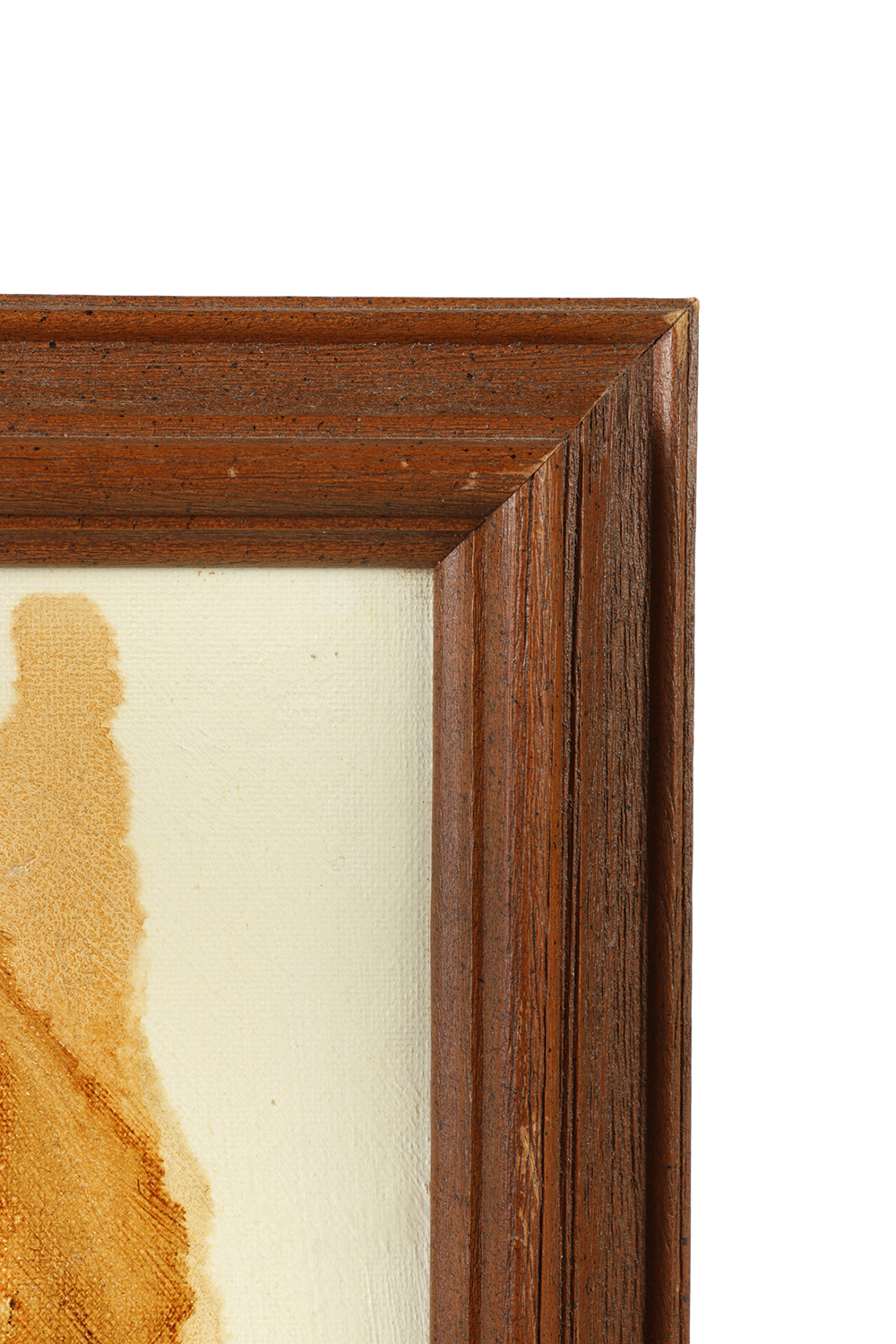 Marian Carlsen Painting on Canvas Board of Children with Ice Cream