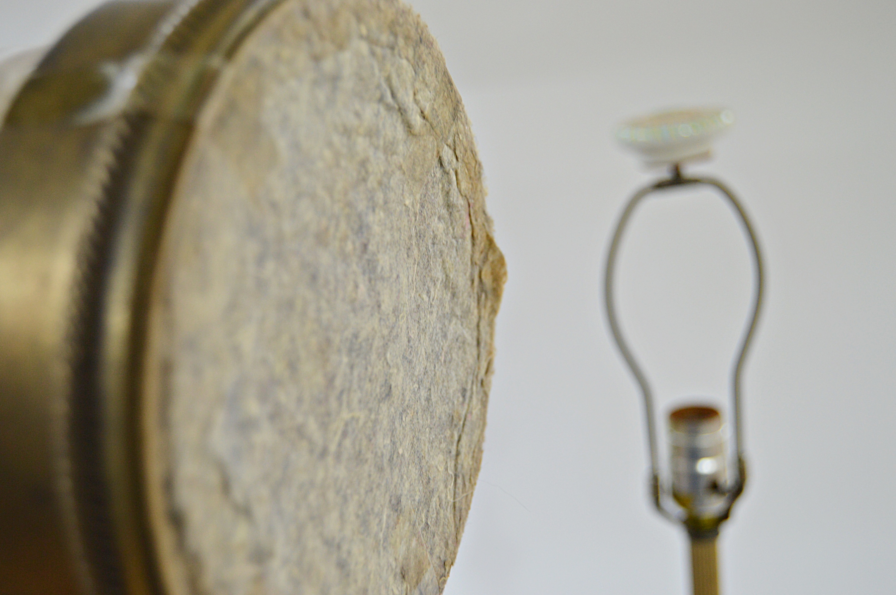 Vintage Lamp Group with Copper Tone, Porcelain, Opaline Glass