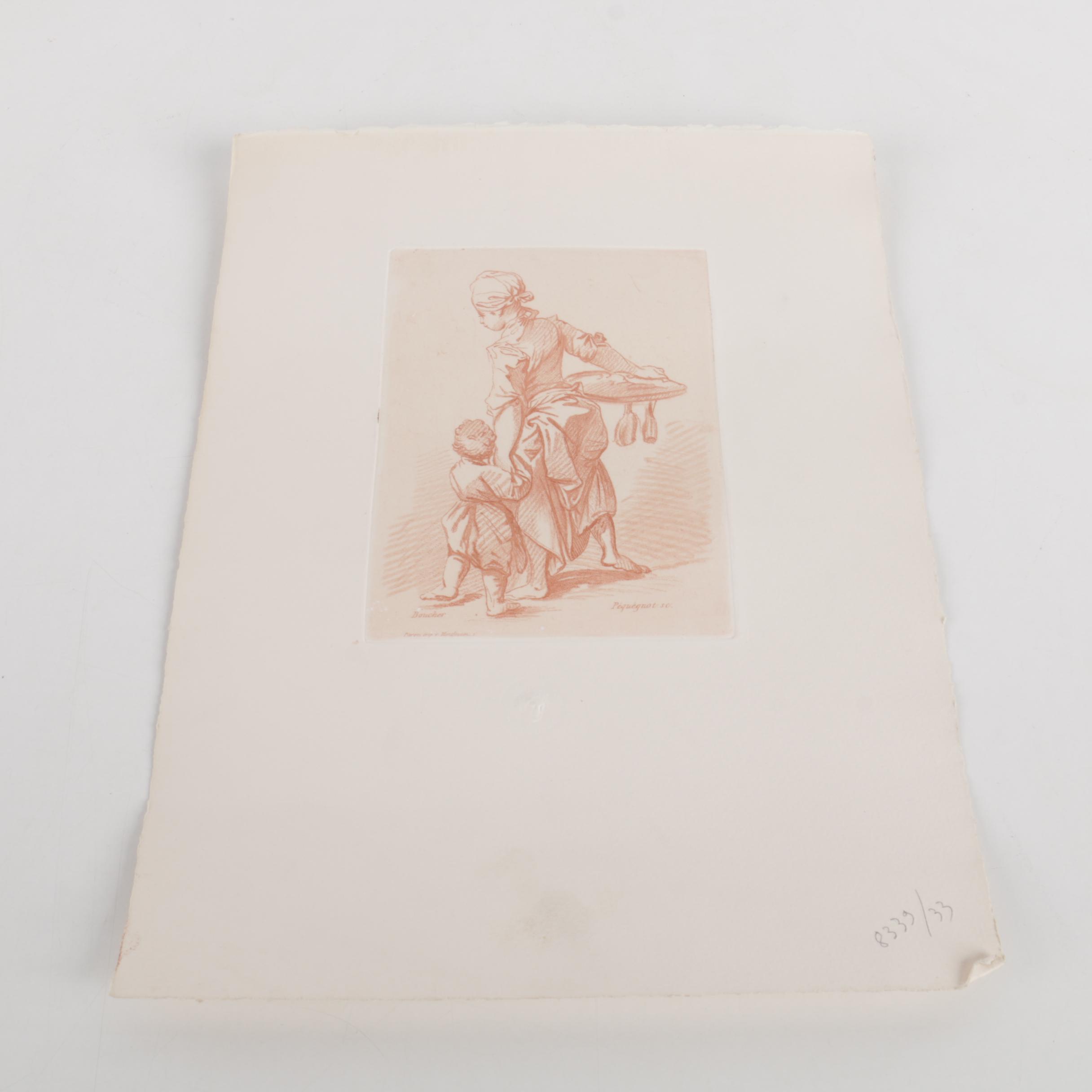Collection of Assorted Prints Featuring Boucher