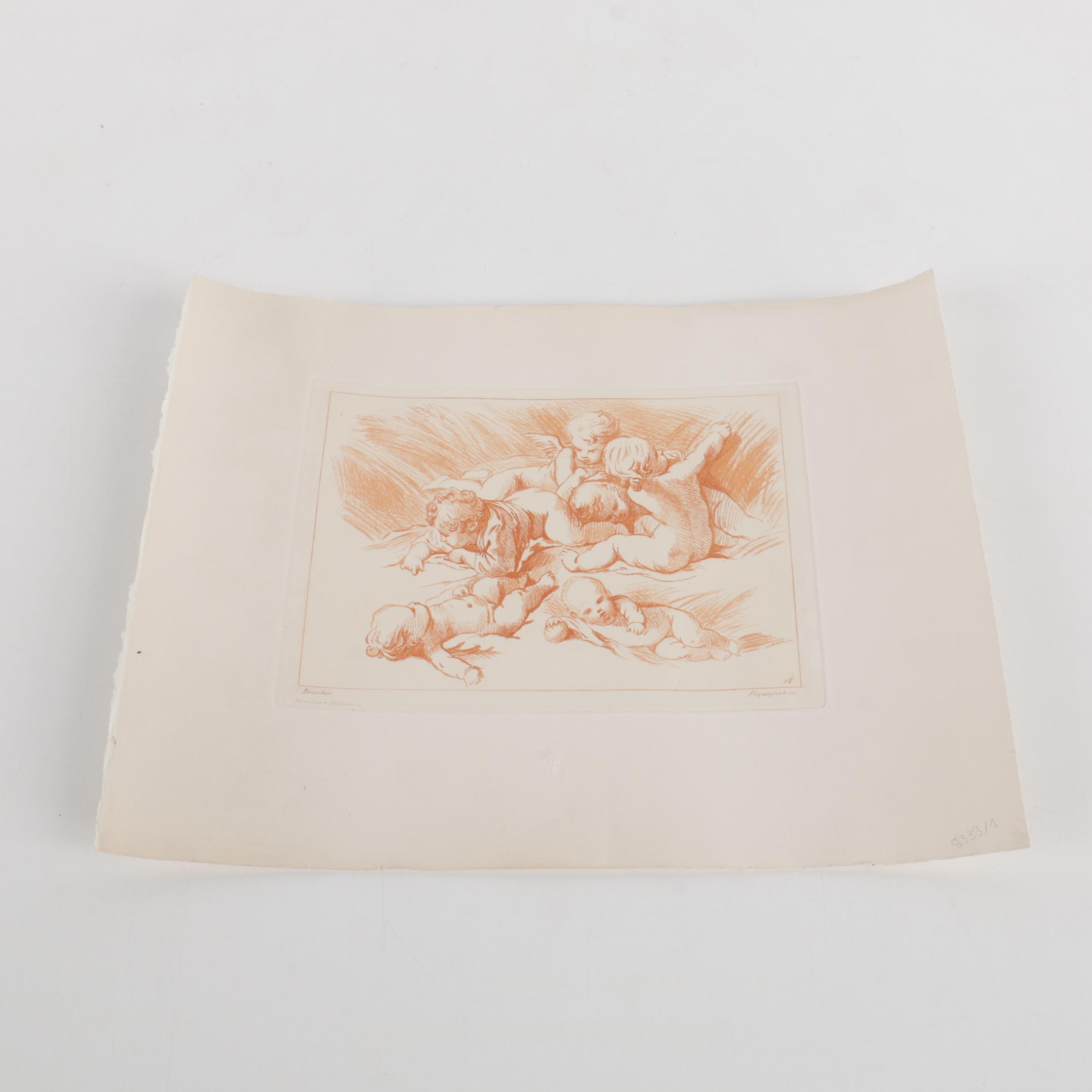 Collection of Assorted Prints Featuring Boucher