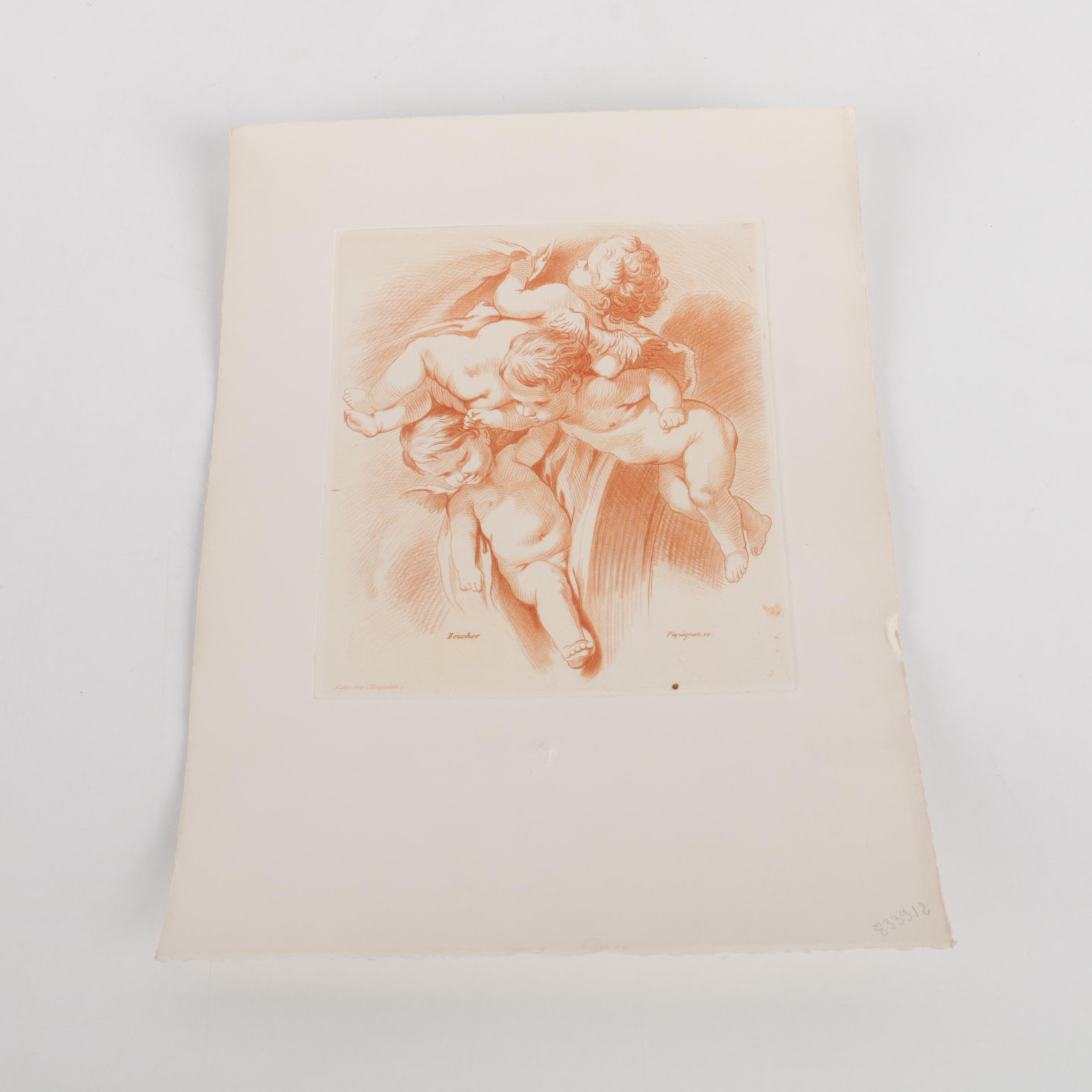 Collection of Assorted Prints Featuring Boucher