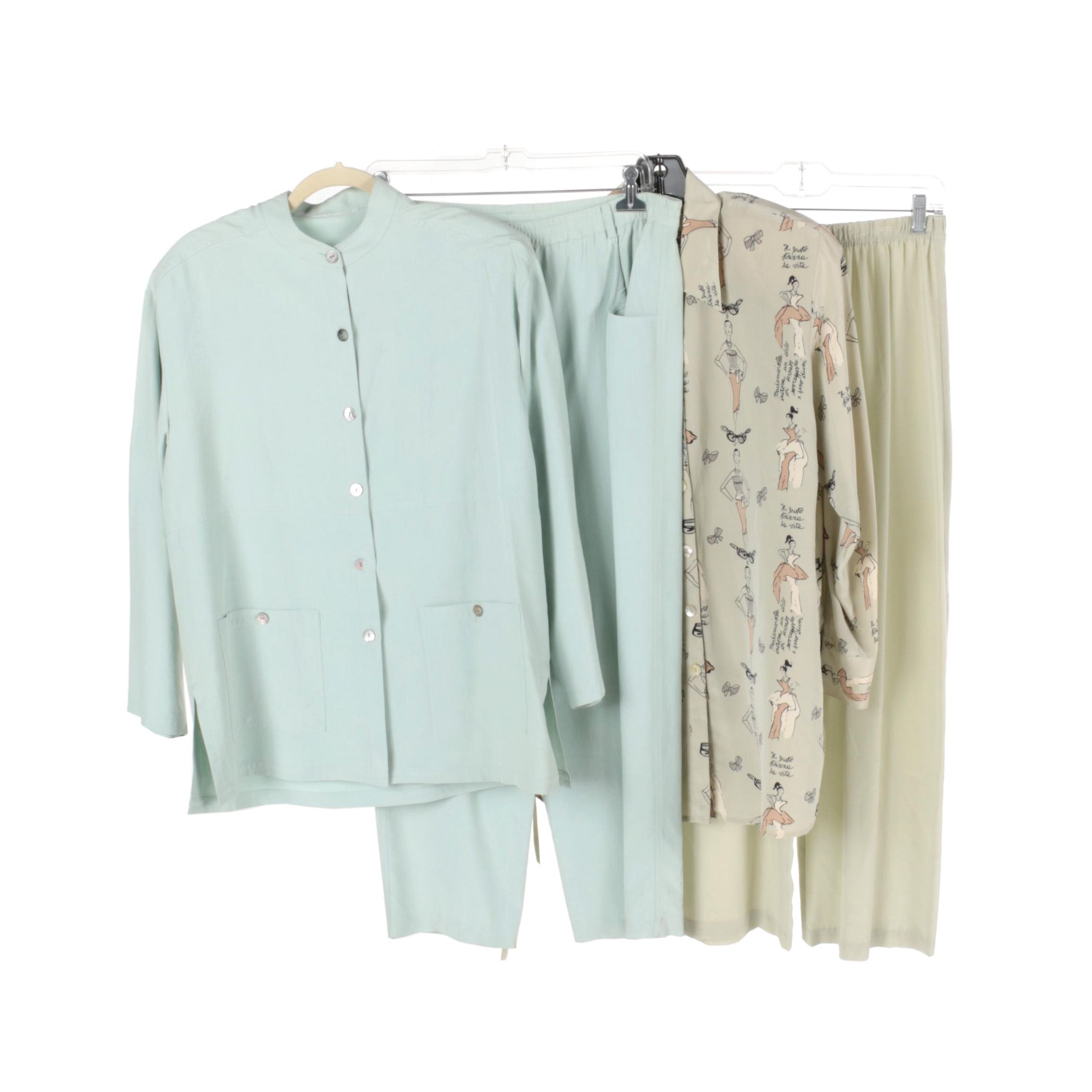 Vintage Blouse and Pant Sets Including Gala