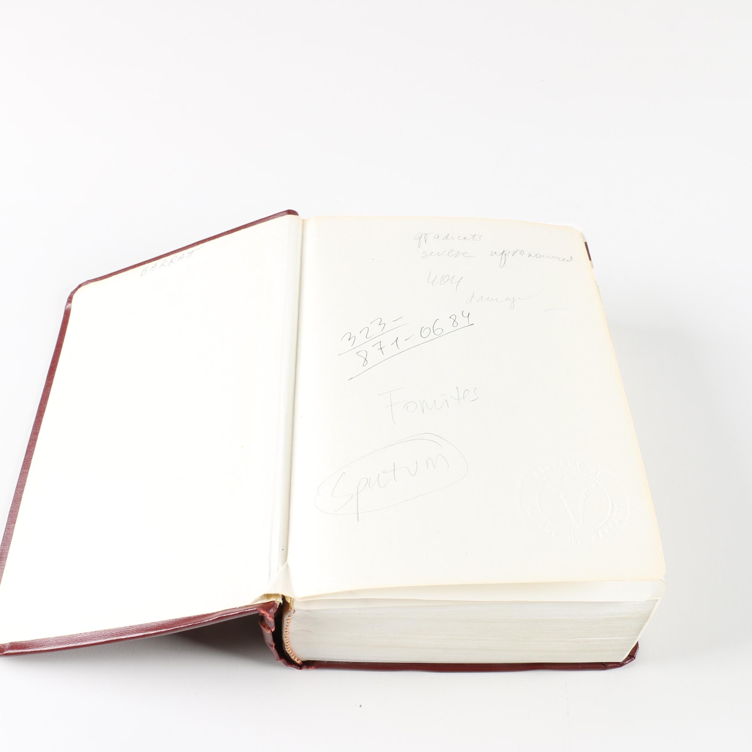 1987 "Merck Manual" and 1993 "Climber's Guide: Mountain Sickness" Medical Books