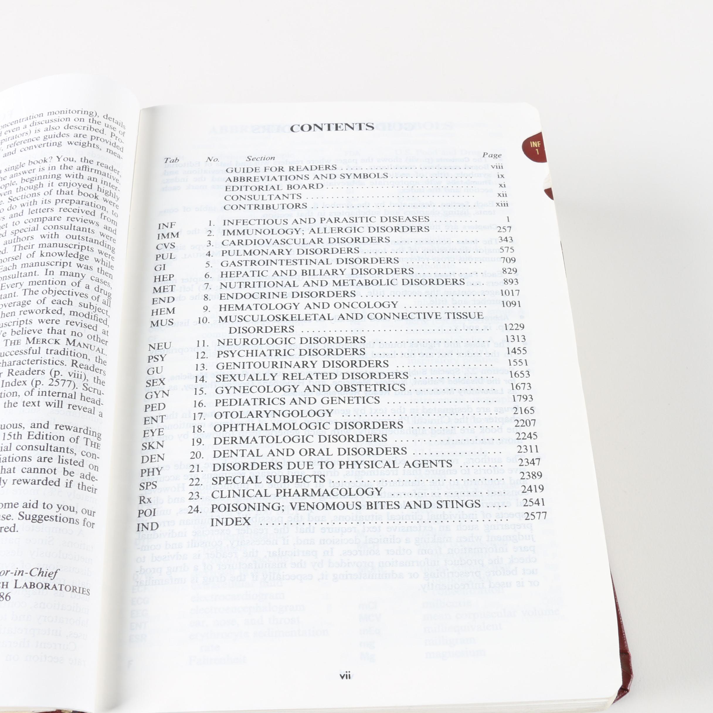 1987 "Merck Manual" and 1993 "Climber's Guide: Mountain Sickness" Medical Books