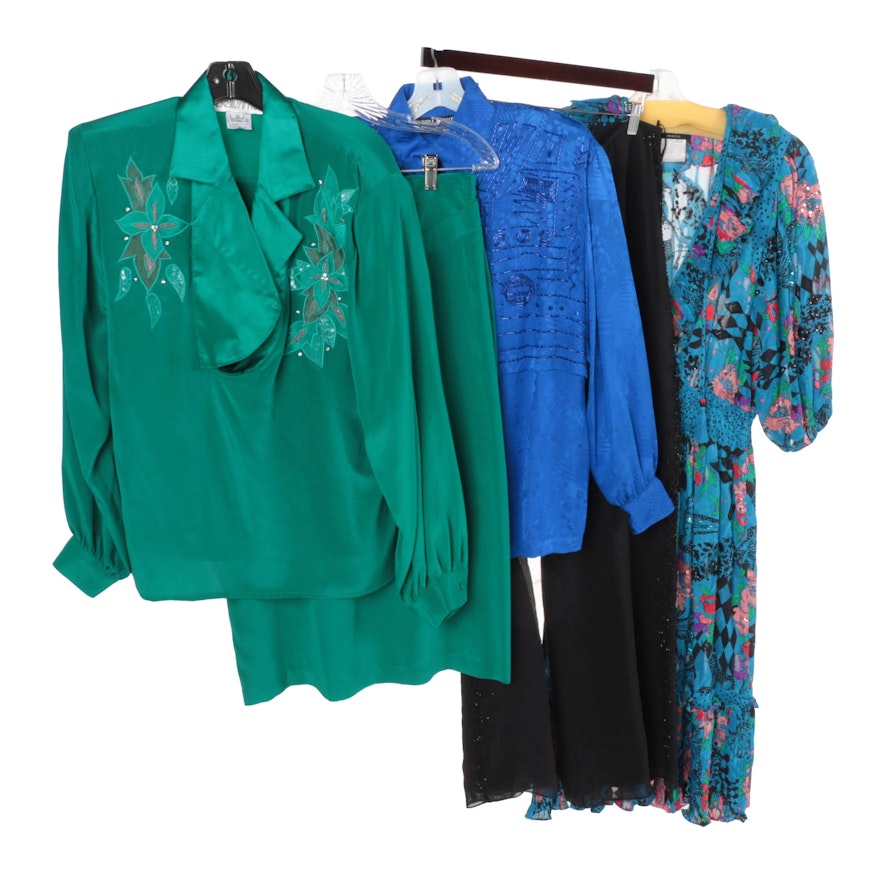 Woman's Vintage Embellished Clothing Including Diane Freis
