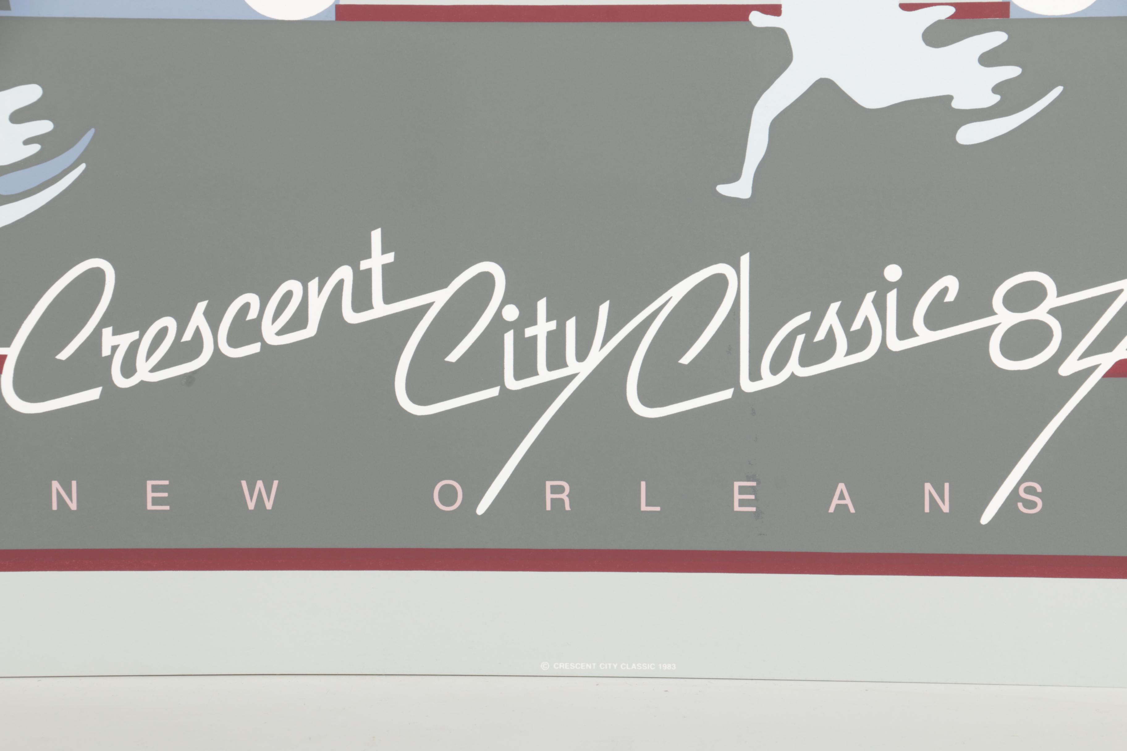 Harris Limited Edition Crescent City Classic Serigraph Prints from 1983 and 1984