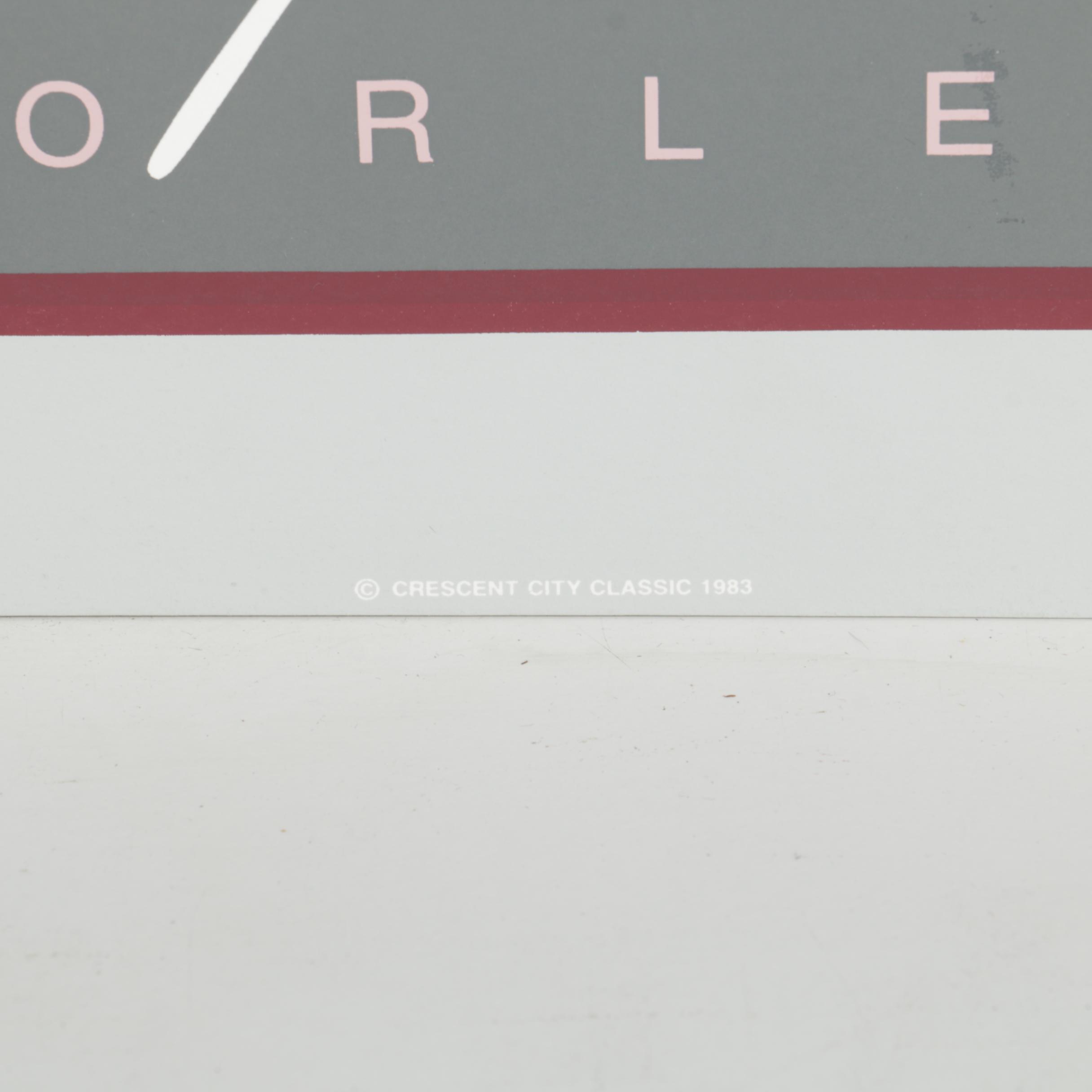 Harris Limited Edition Crescent City Classic Serigraph Prints from 1983 and 1984