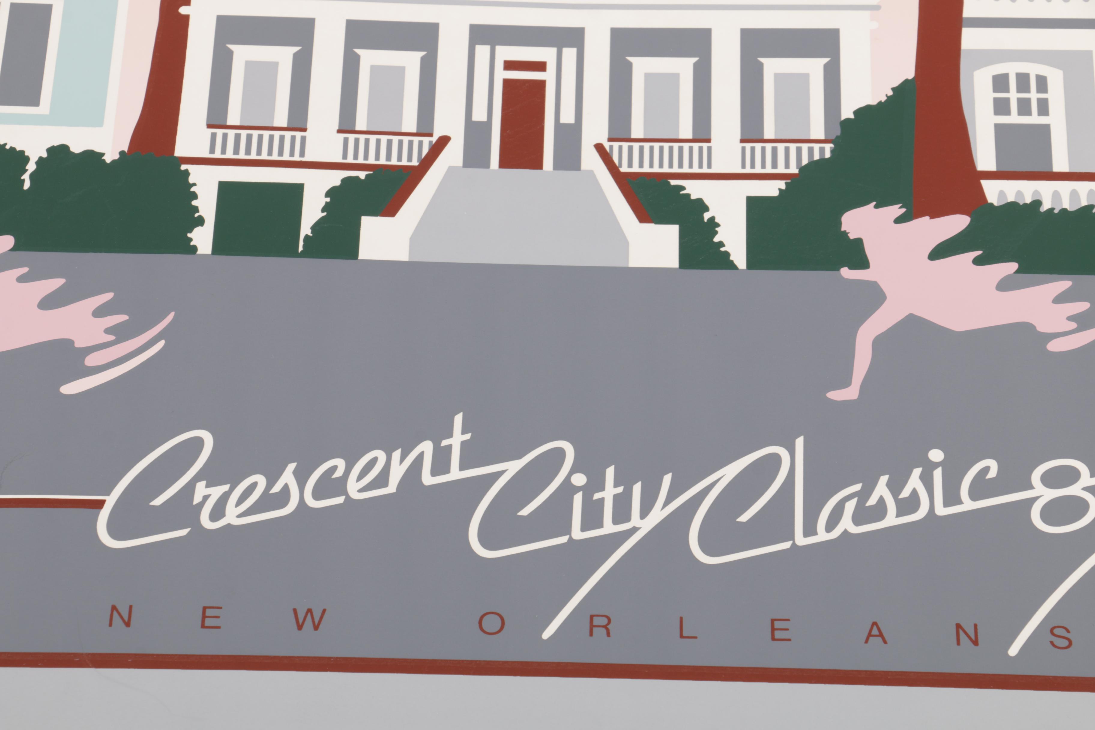Harris Limited Edition Crescent City Classic Serigraph Prints from 1983 and 1984